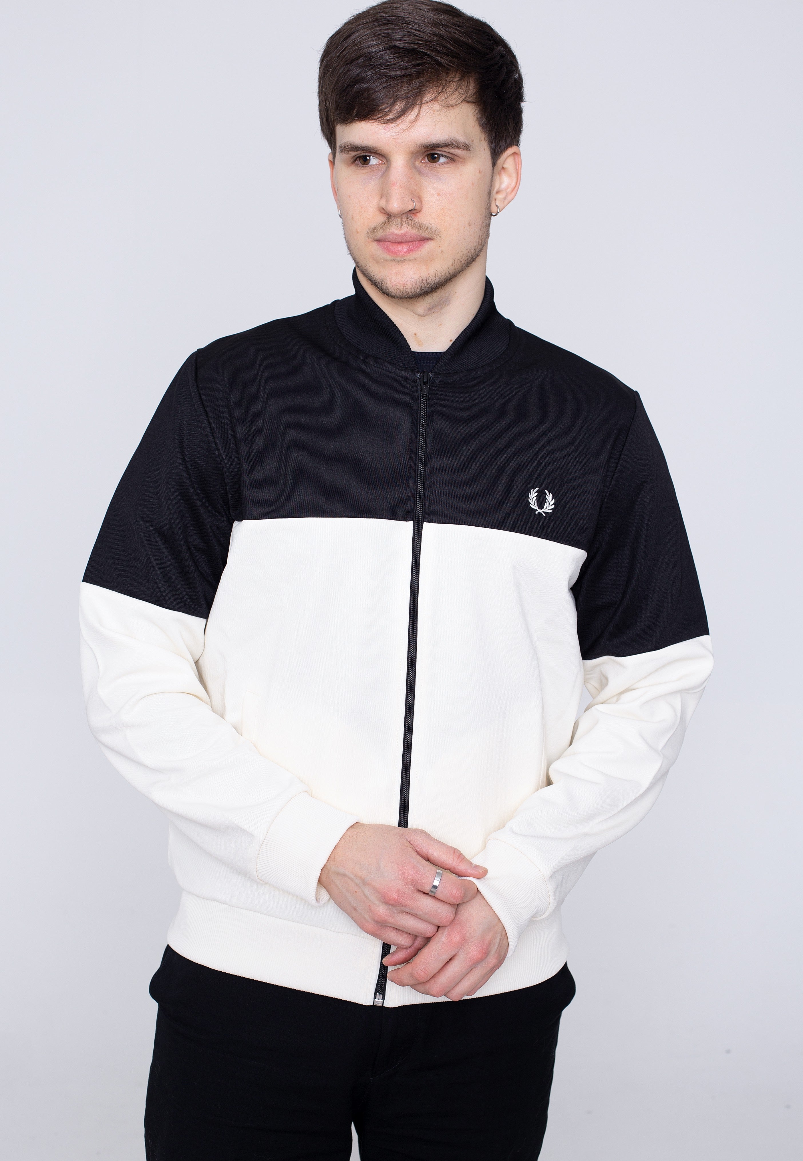 Fred Perry - Colour Block Track Black - Track Jacket | Men-Image