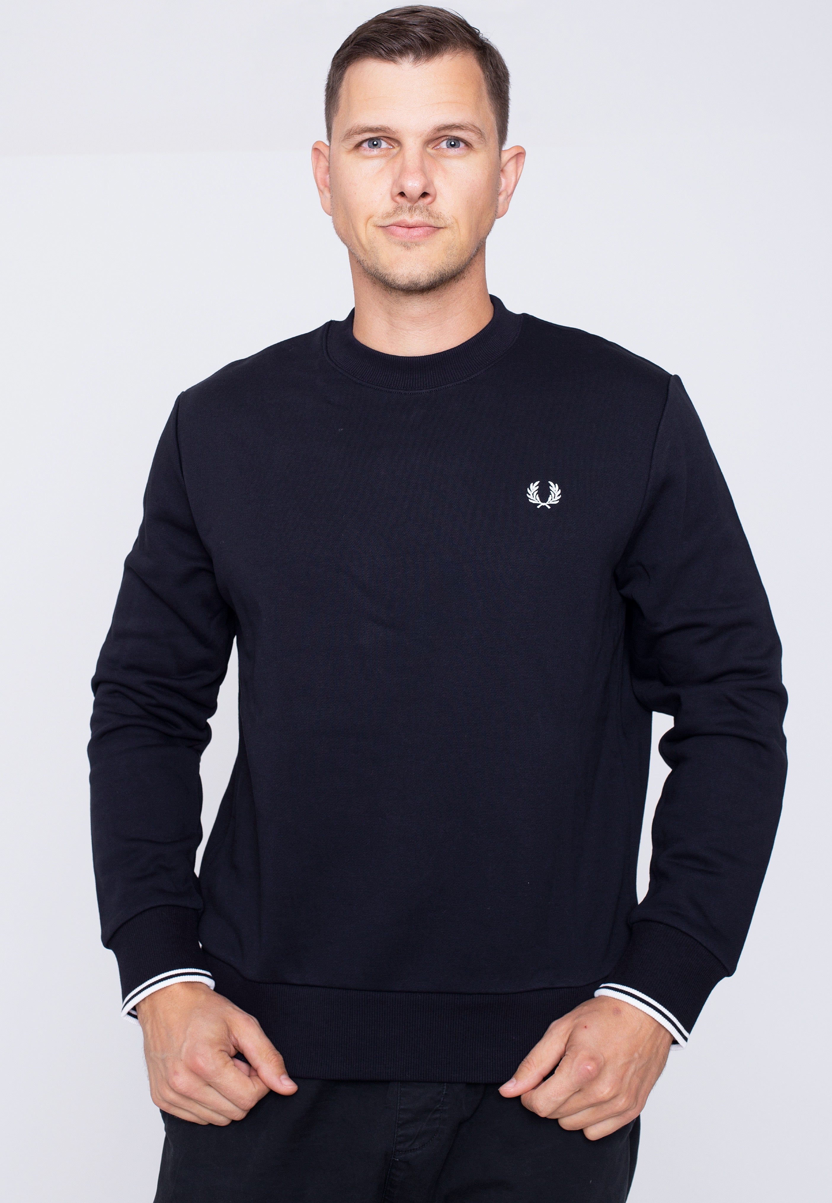 Fred Perry - Crew Navy - Sweater | Men-Image