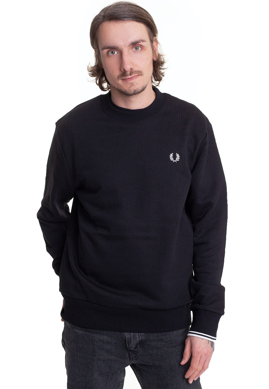 Fred Perry - Crew Neck Black - Sweater | Men-Image