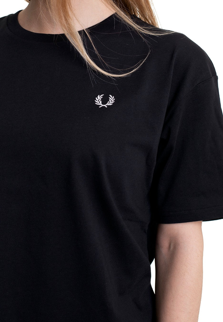 Fred Perry - Crew Neck Black - T-Shirt | Women-Image