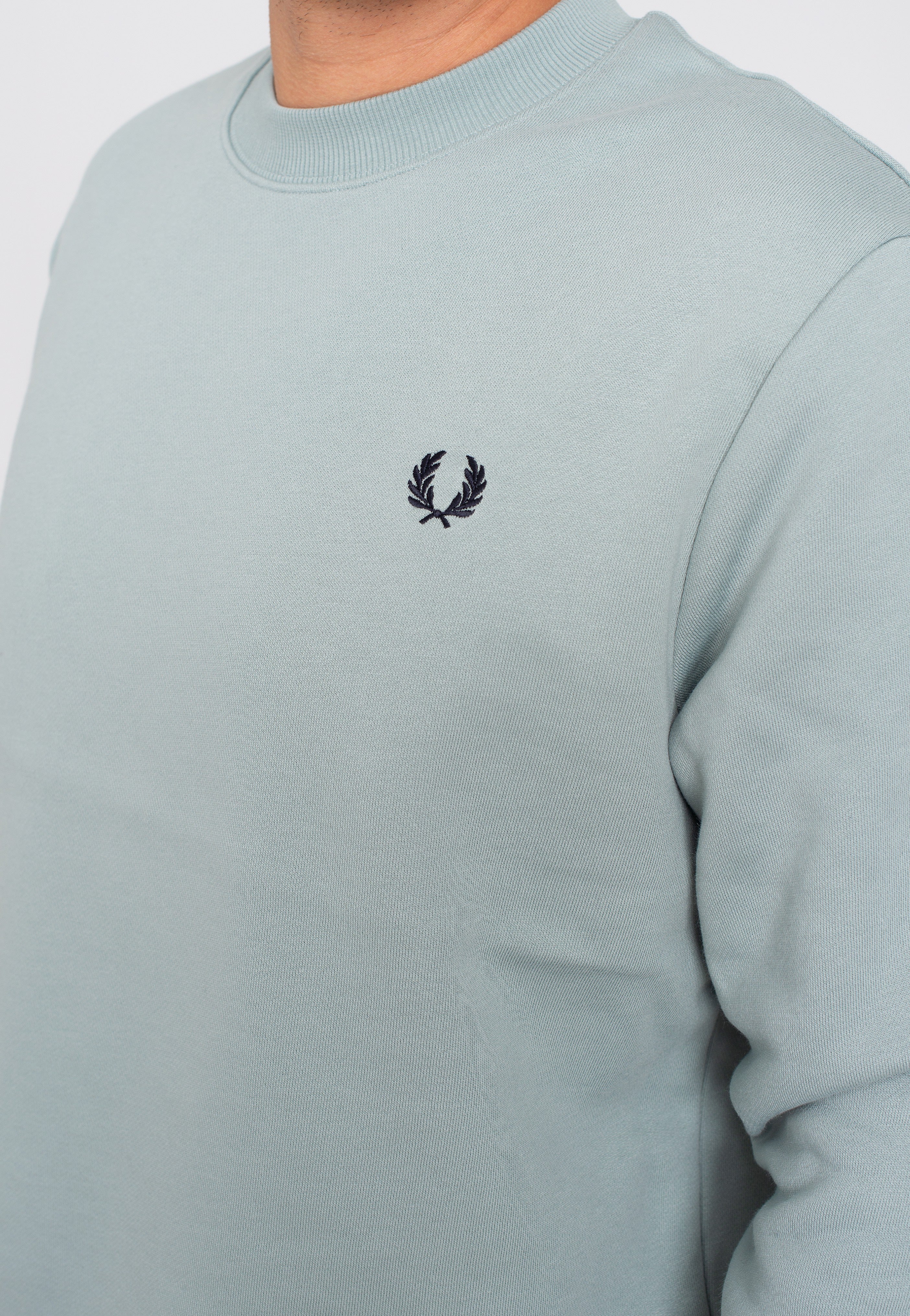 Fred Perry - Crew Neck Silver Blue - Sweater | Men-Image