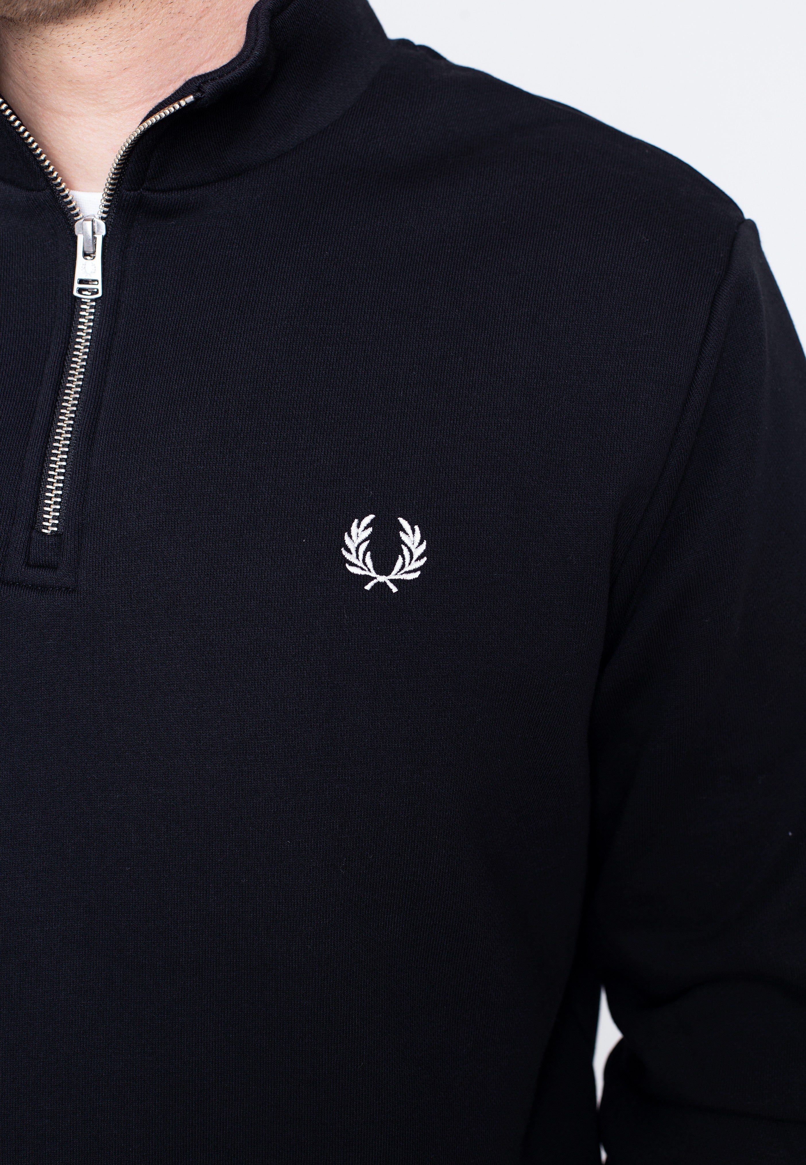 Fred Perry - Half Zip Black - Pullover | Men-Image