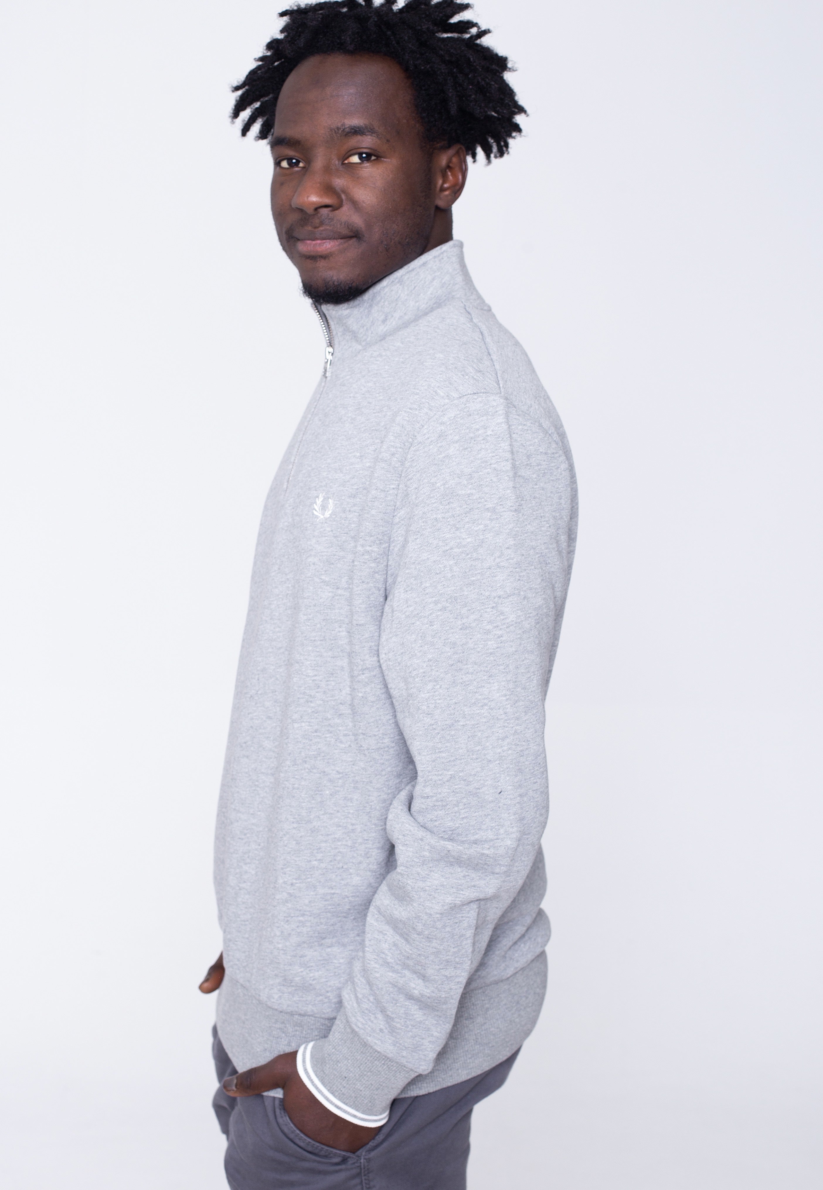 Fred Perry - Half Zip Steel Marl - Pullover | Men-Image