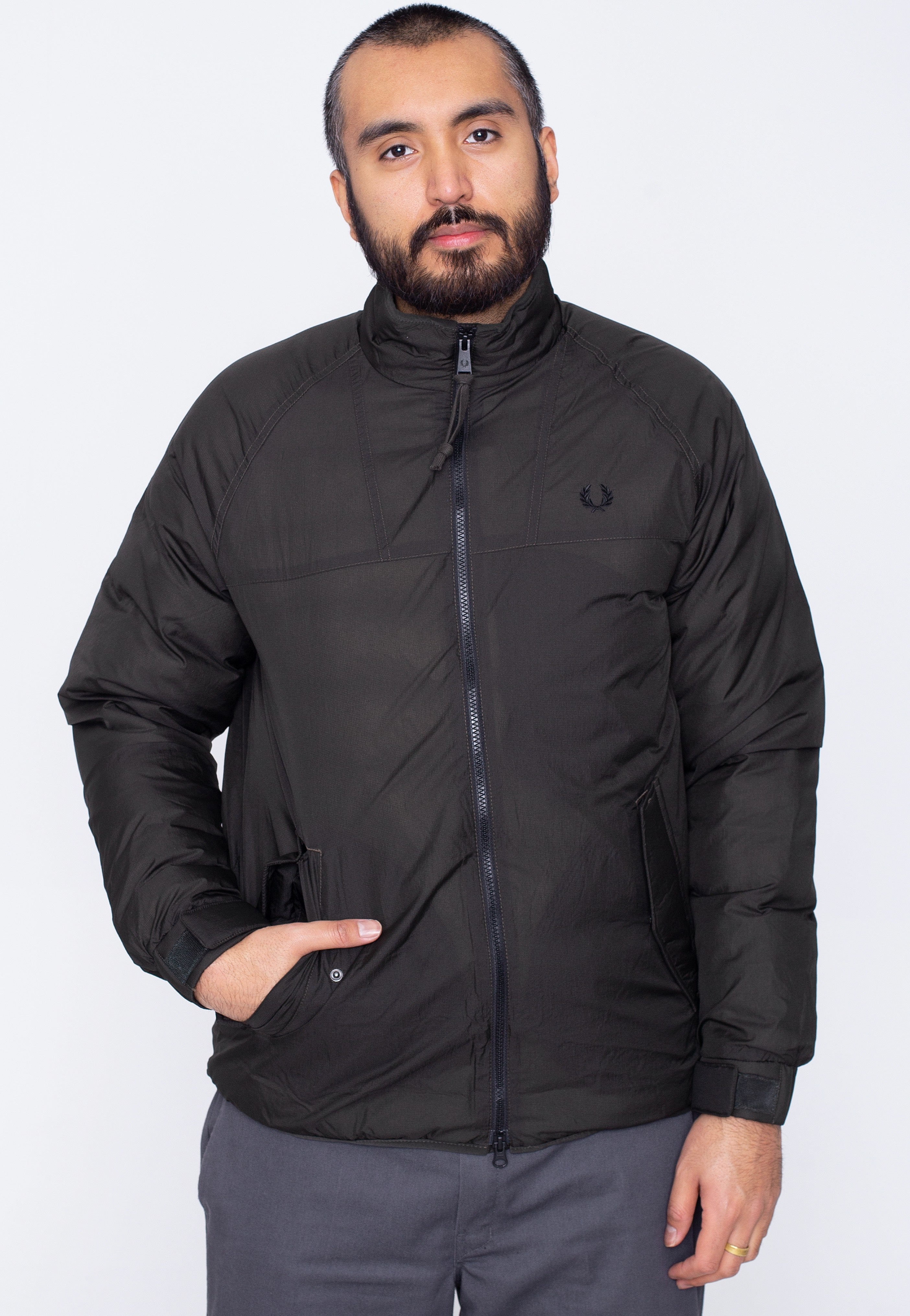 Fred Perry - Insulated Zip Through Hunting Green - Jacket | Men-Image