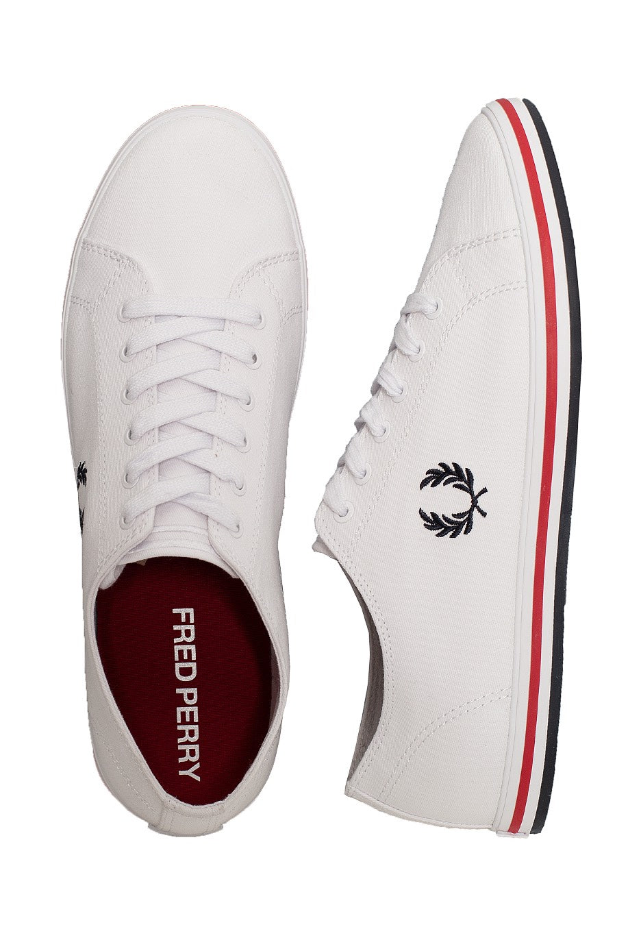 Fred Perry - Kingston Twill White - Shoes | Men-Image