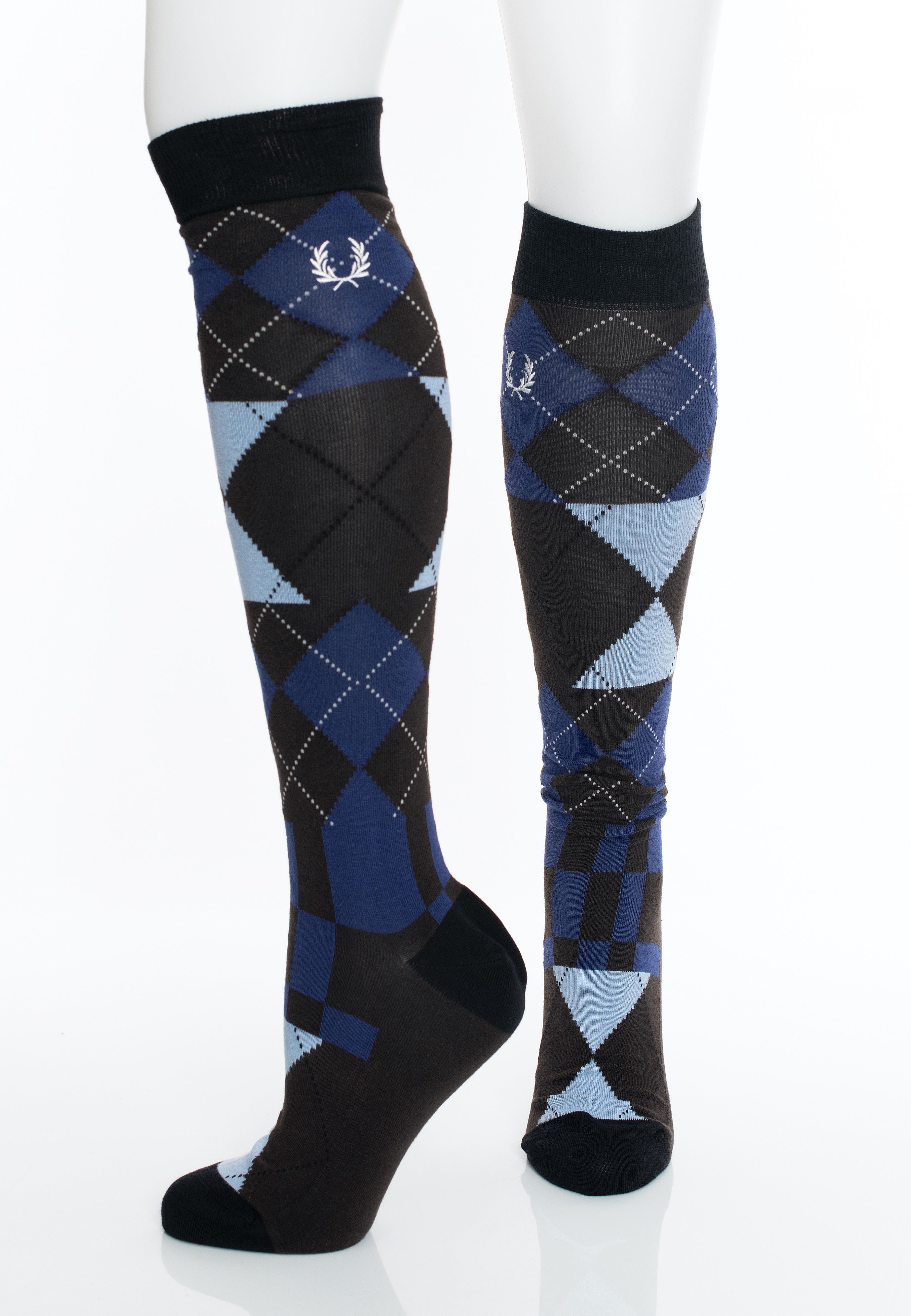 Fred Perry - Long Argyle Burnt Tobacco - Socks | Neutral-Image