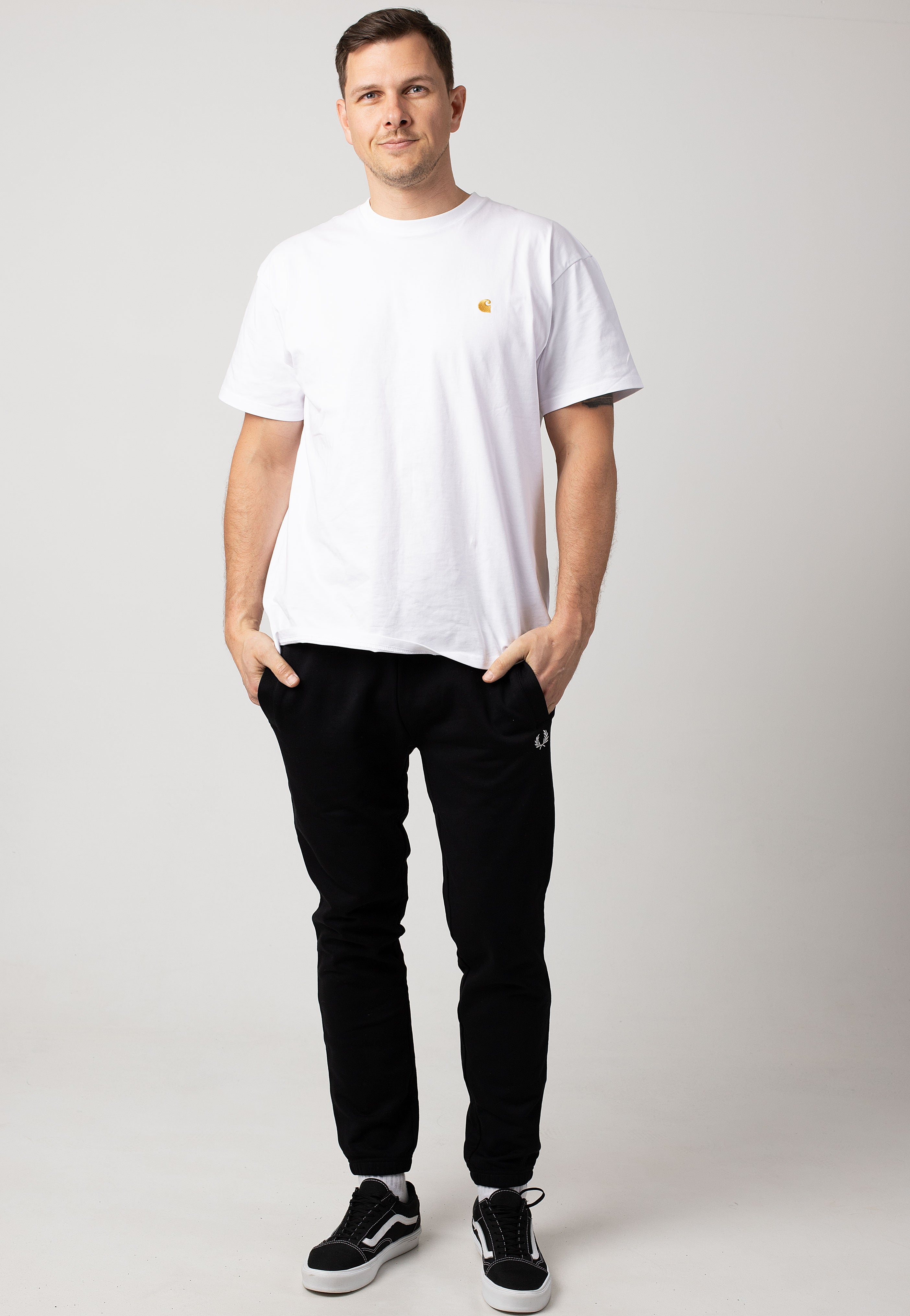 Fred Perry - Loopback Black - Sweat Pants | Men-Image