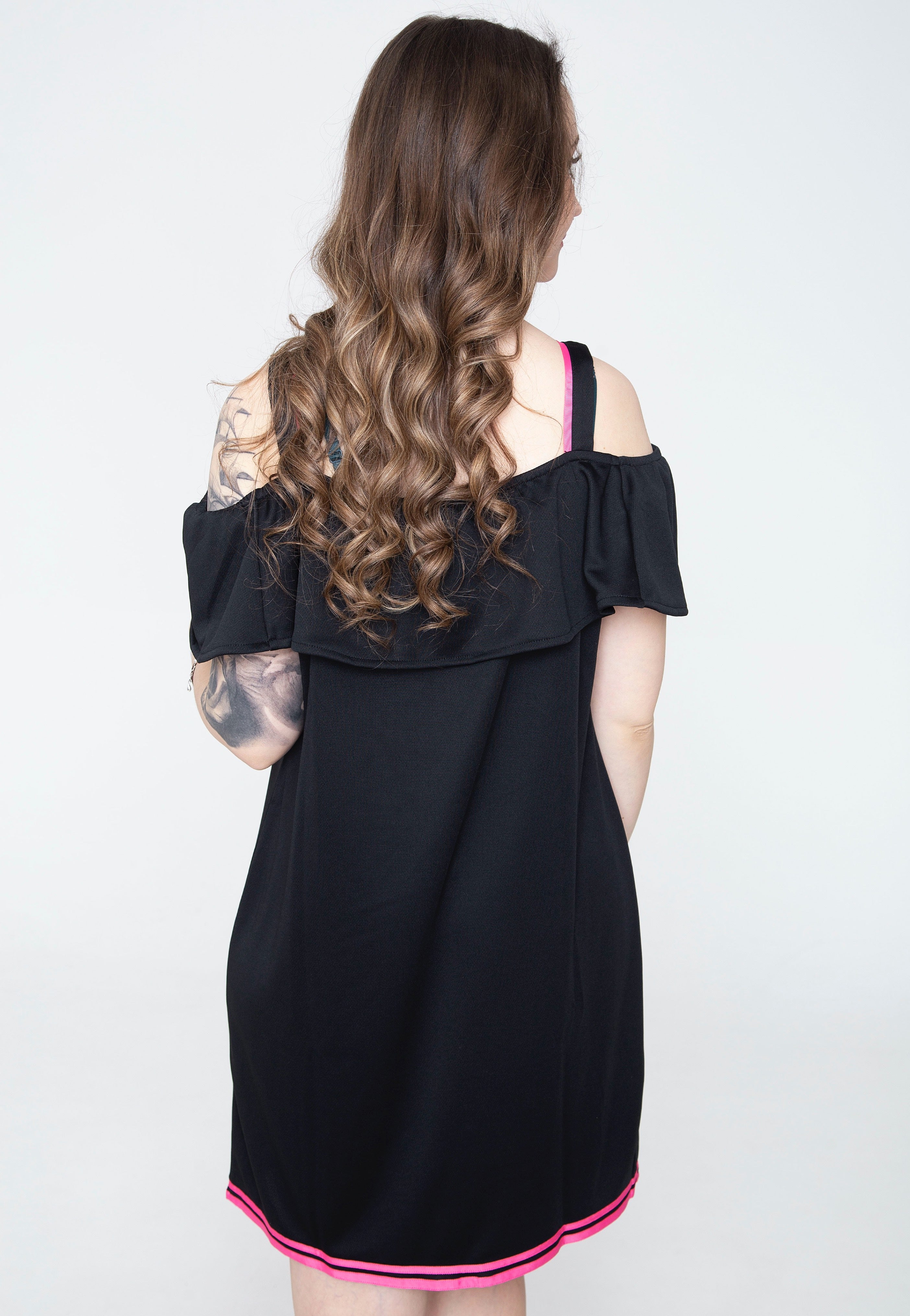 Fred Perry x Amy Winehouse - Off The Shoulder Black - Dress | Women-Image