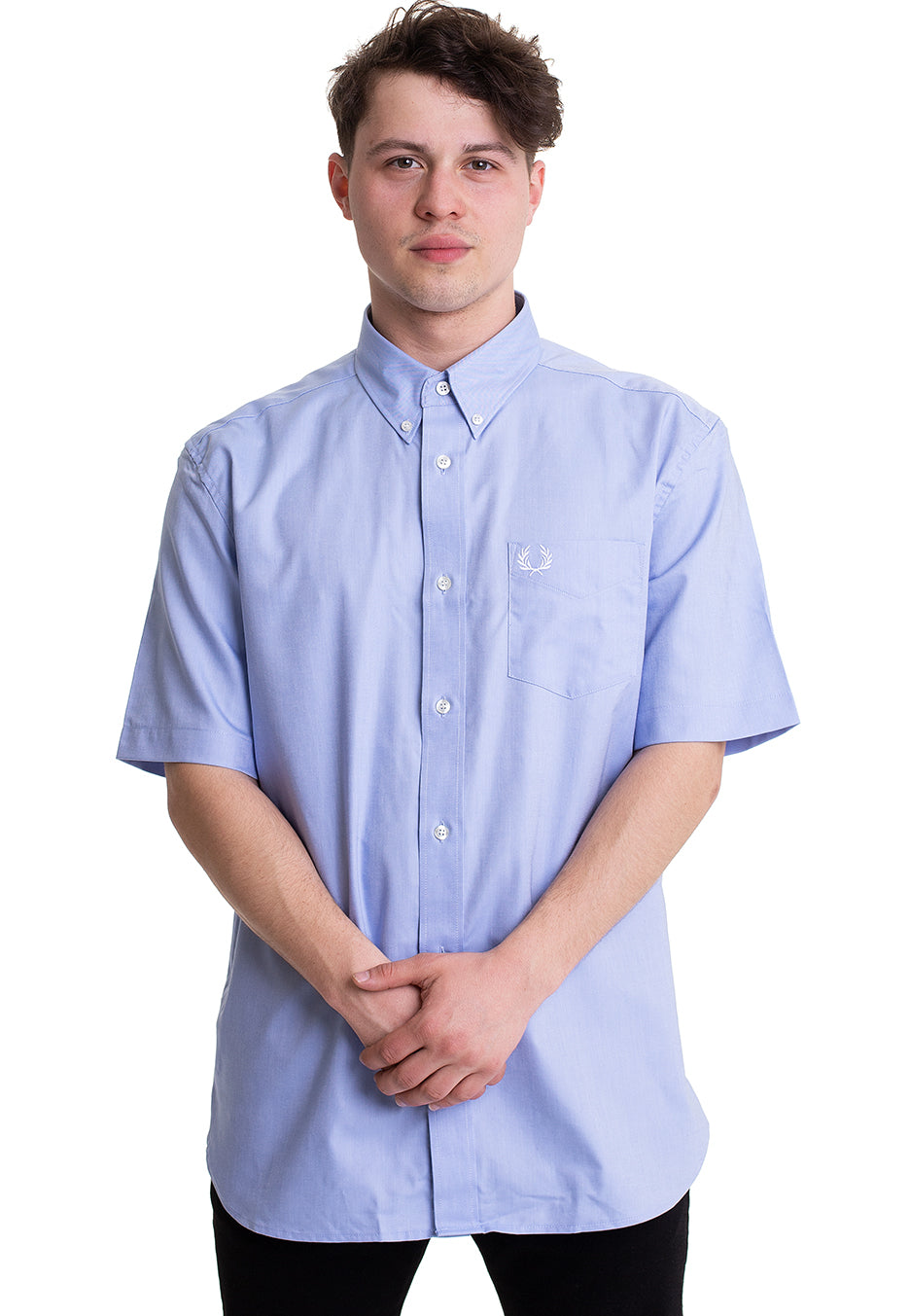 Fred Perry - Oxford Light Smoke - Shirt | Men-Image