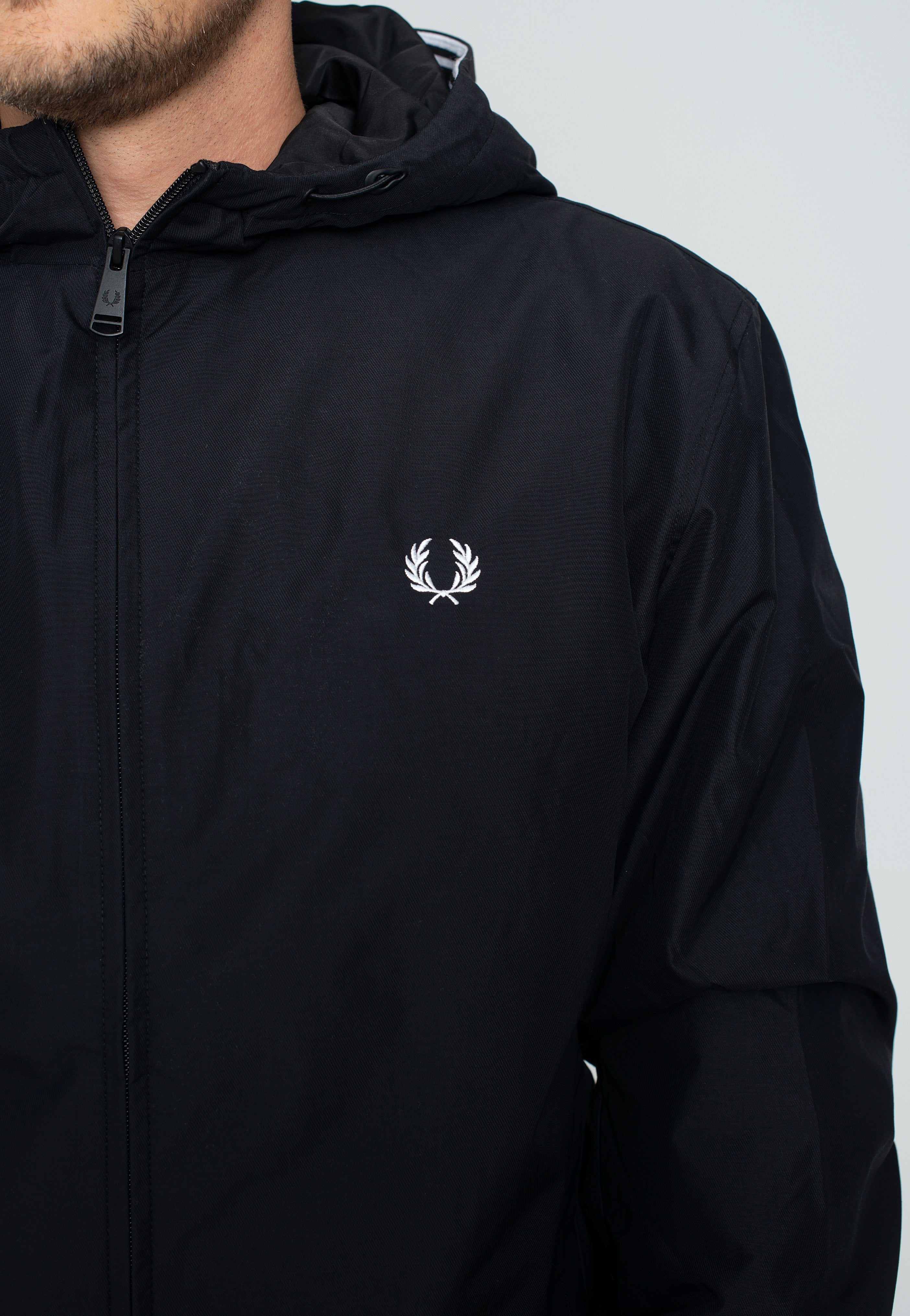 Fred Perry - Padded Hooded Brentham Black - Jacket | Men-Image