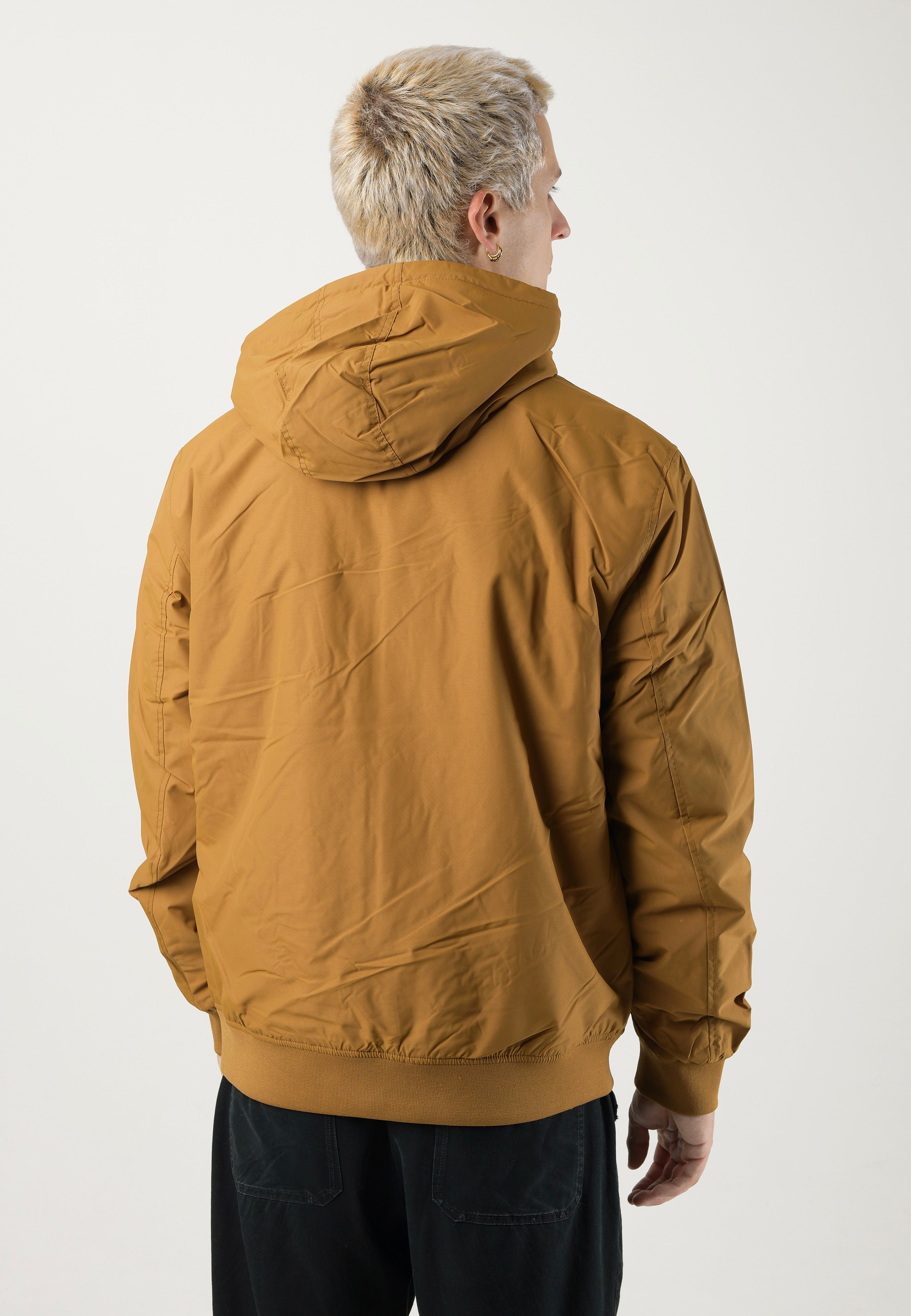 Fred Perry - Padded Hooded Brentham Dark Caramel - Jacket | Men-Image