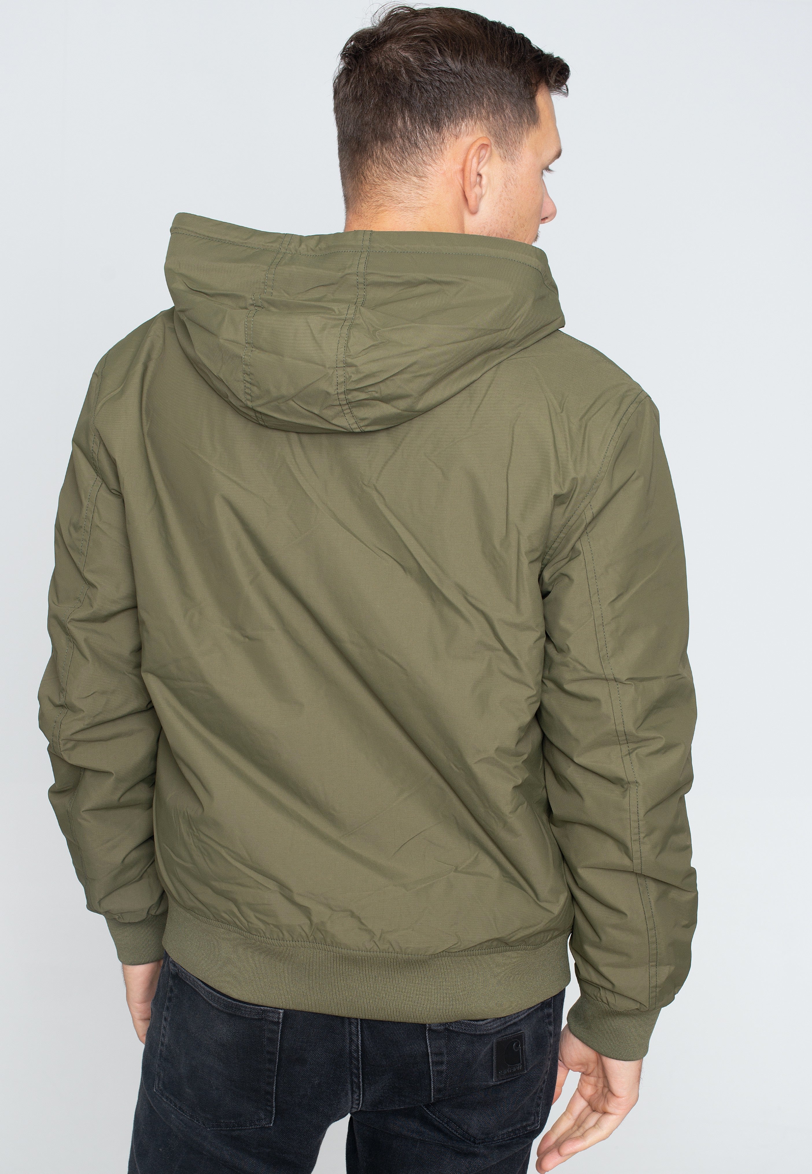 Fred Perry - Padded Hooded Brentham Uniform Green - Jacket | Men-Image