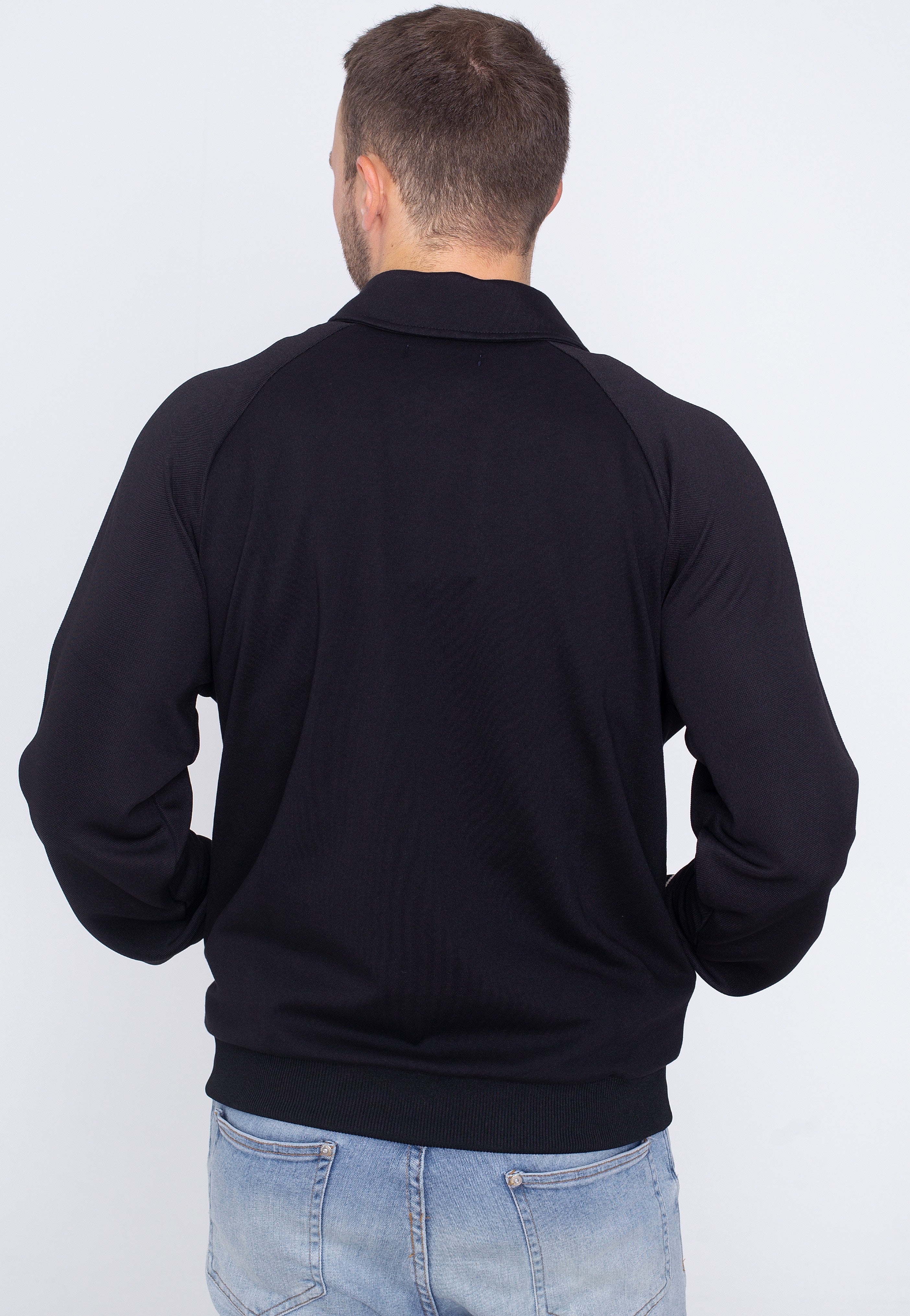 Fred Perry - Pique Texture Track Black - Track Jacket | Men-Image