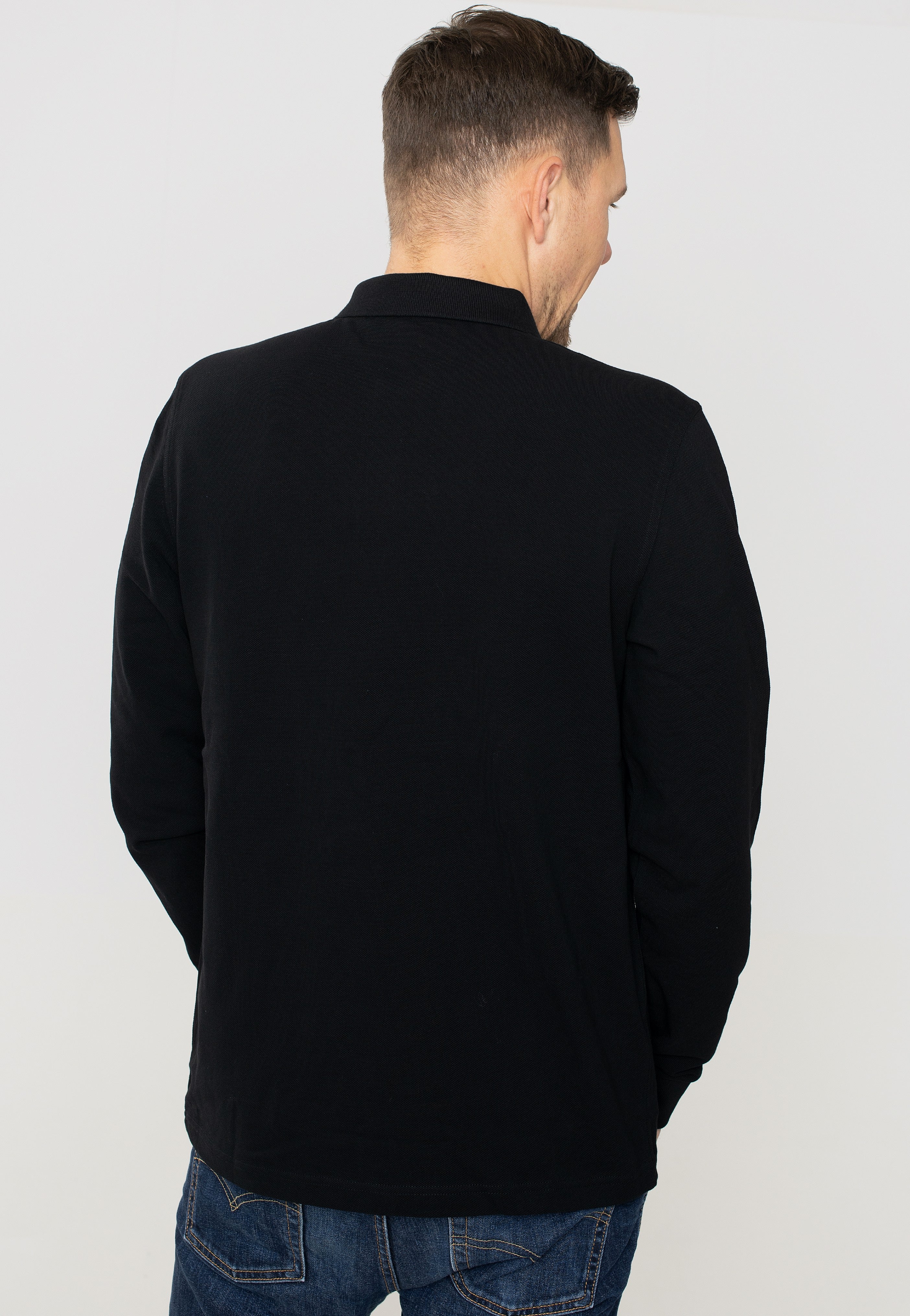 Fred Perry - Plain Black/Chrome - Longsleeve | Men-Image