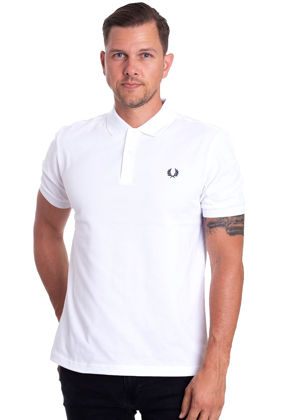 Fred Perry - Plain White - Polo | Men-Image