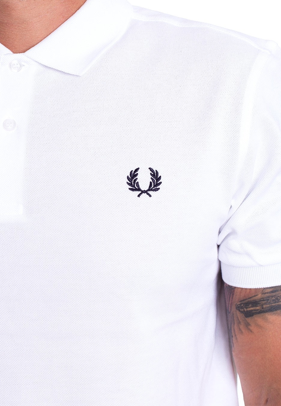 Fred Perry - Plain White - Polo | Men-Image