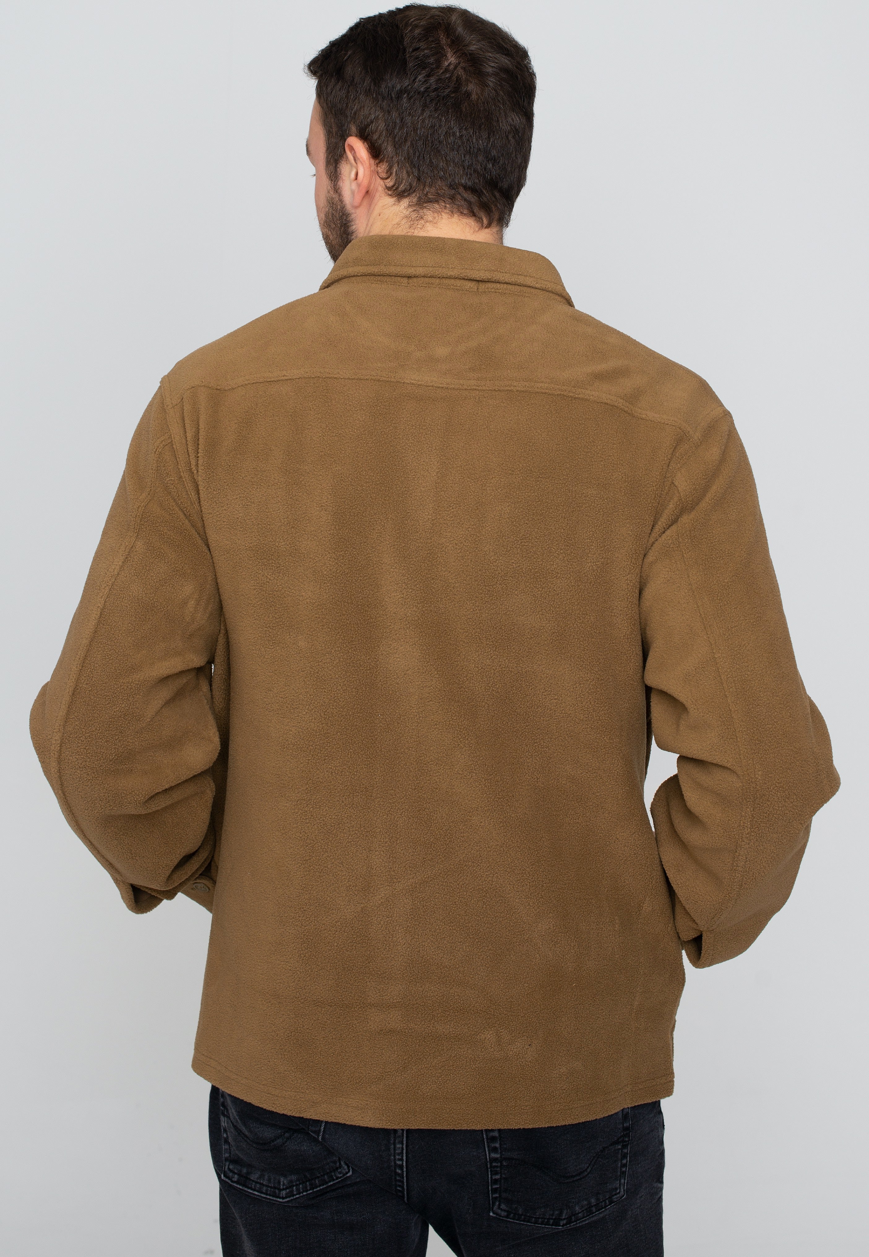 Fred Perry - Reverse Fleeceback Shaded Stone Shirt - Jacket | Men-Image