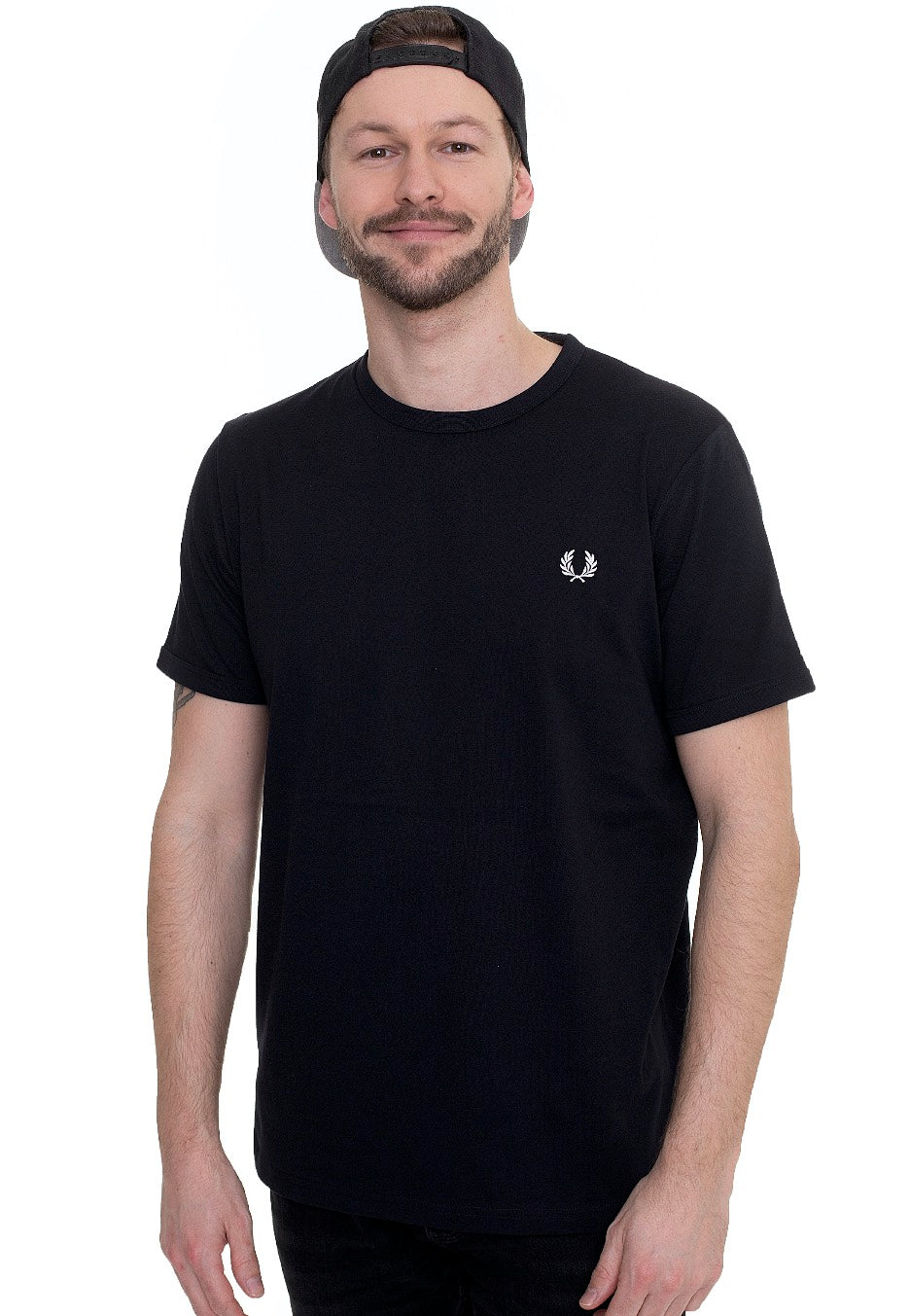 Fred Perry - Ringer Navy - T-Shirt | Men-Image