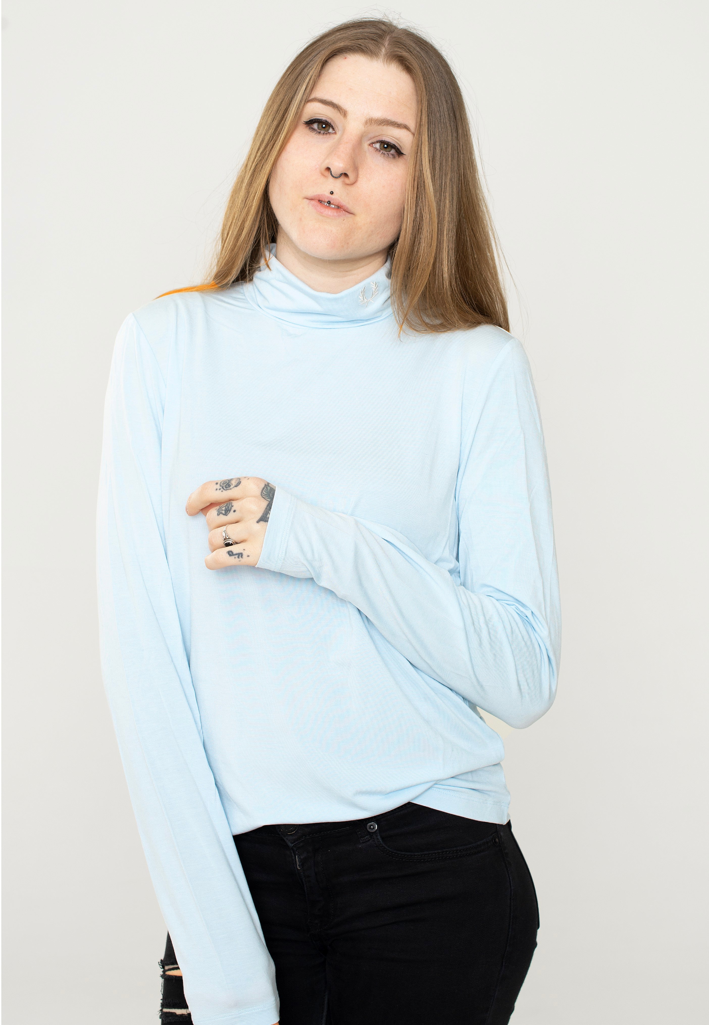 Fred Perry - Roll Neck Light Ice - Top | Women-Image