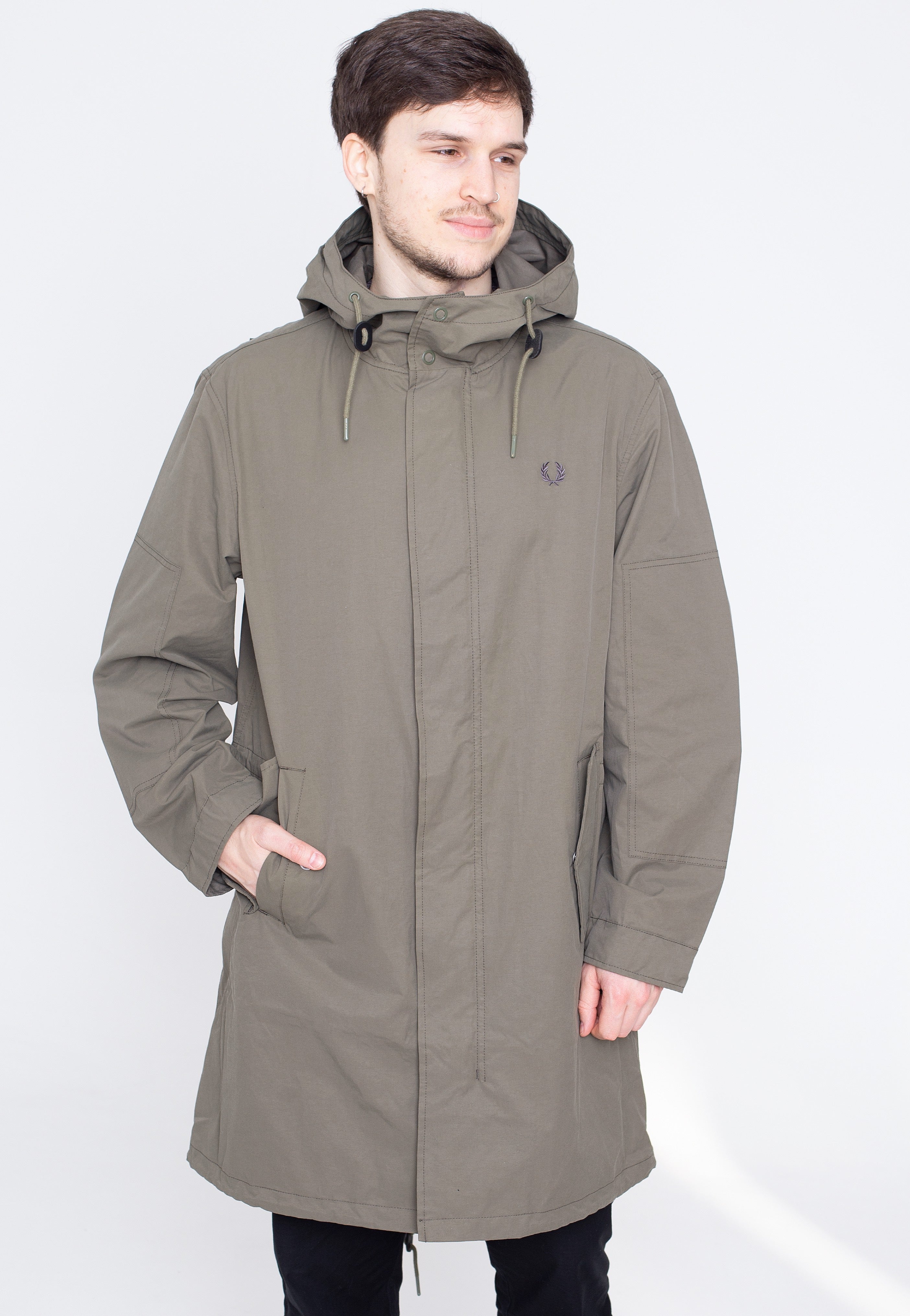 Fred Perry - Shell Parka Military Green - Jacket | Men-Image