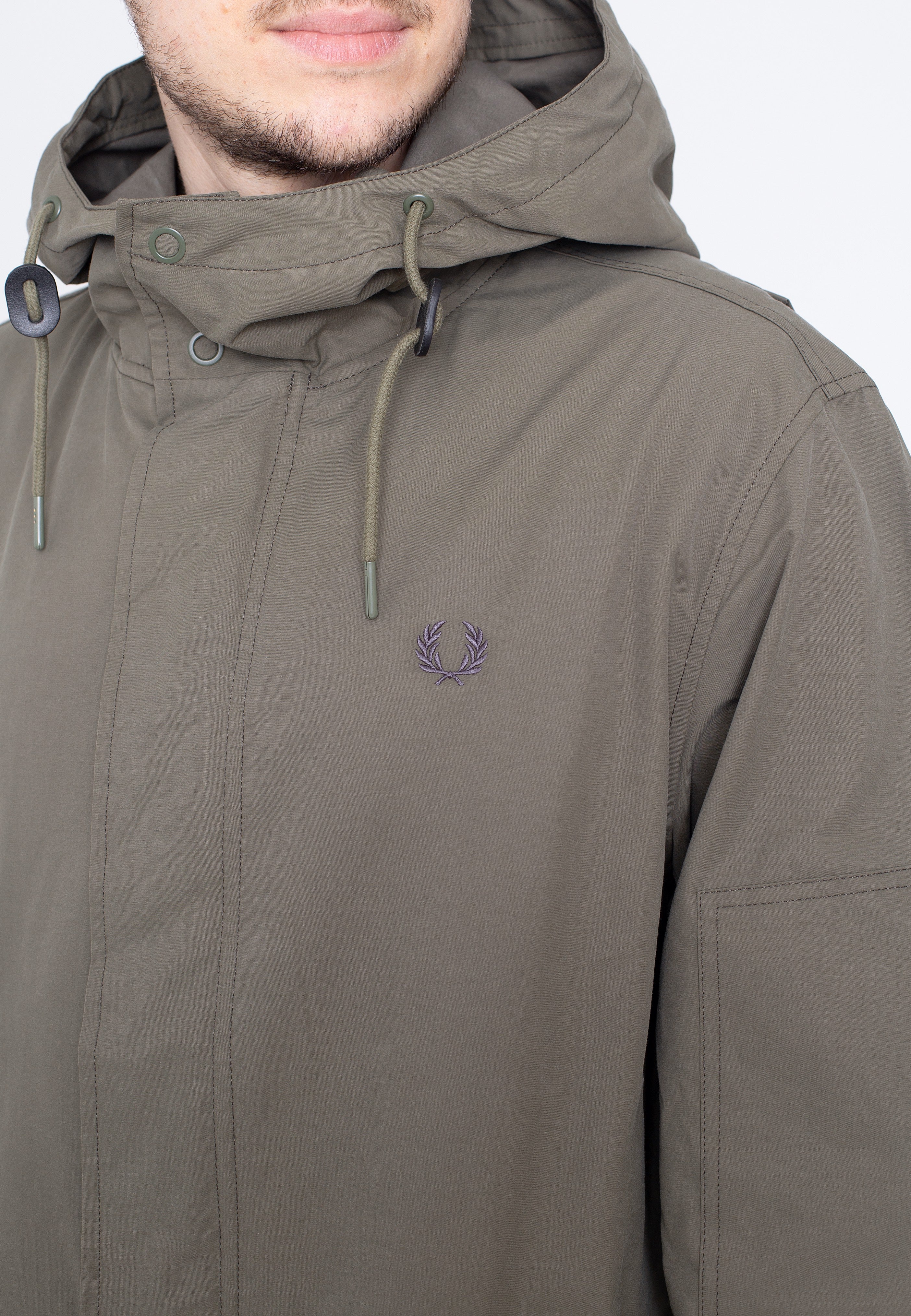 Fred Perry - Shell Parka Military Green - Jacket | Men-Image