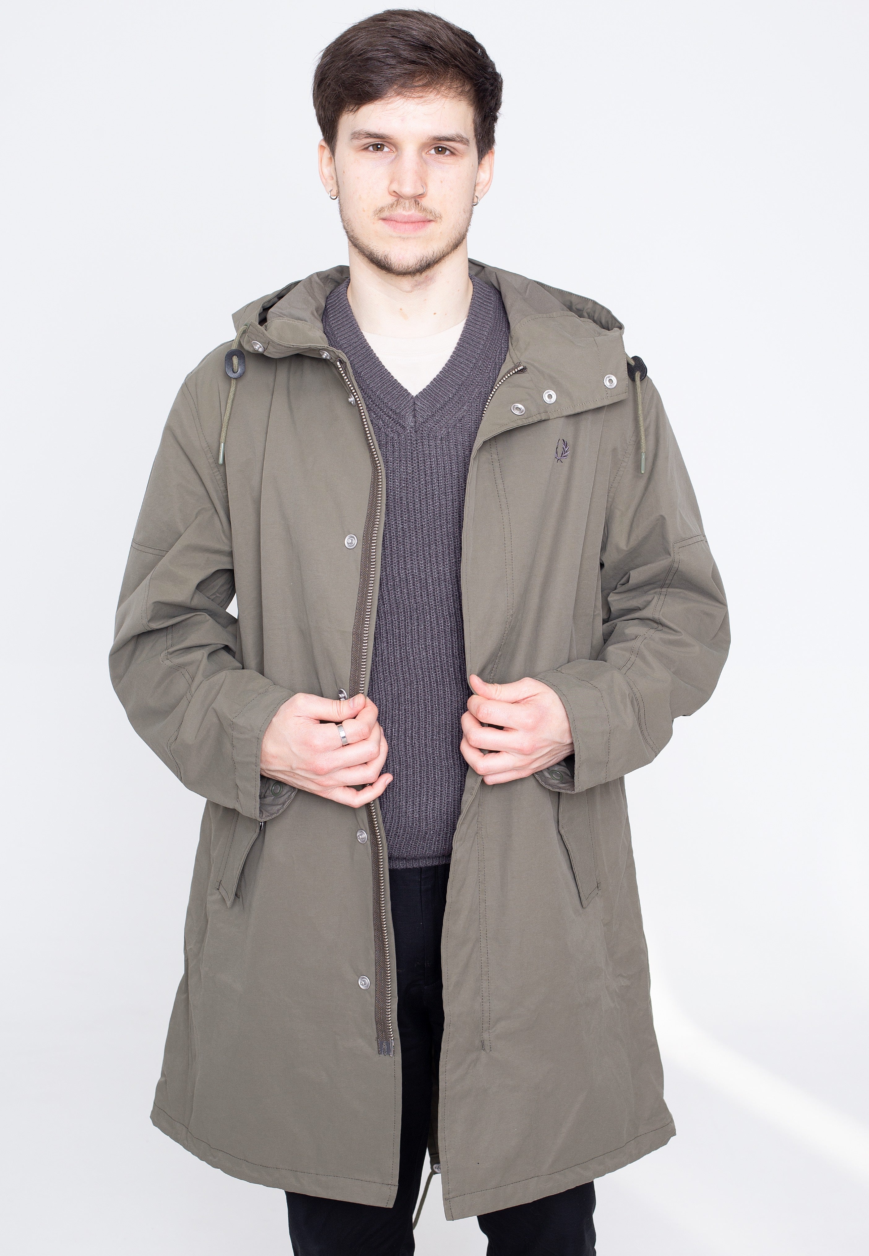 Fred Perry - Shell Parka Military Green - Jacket | Men-Image