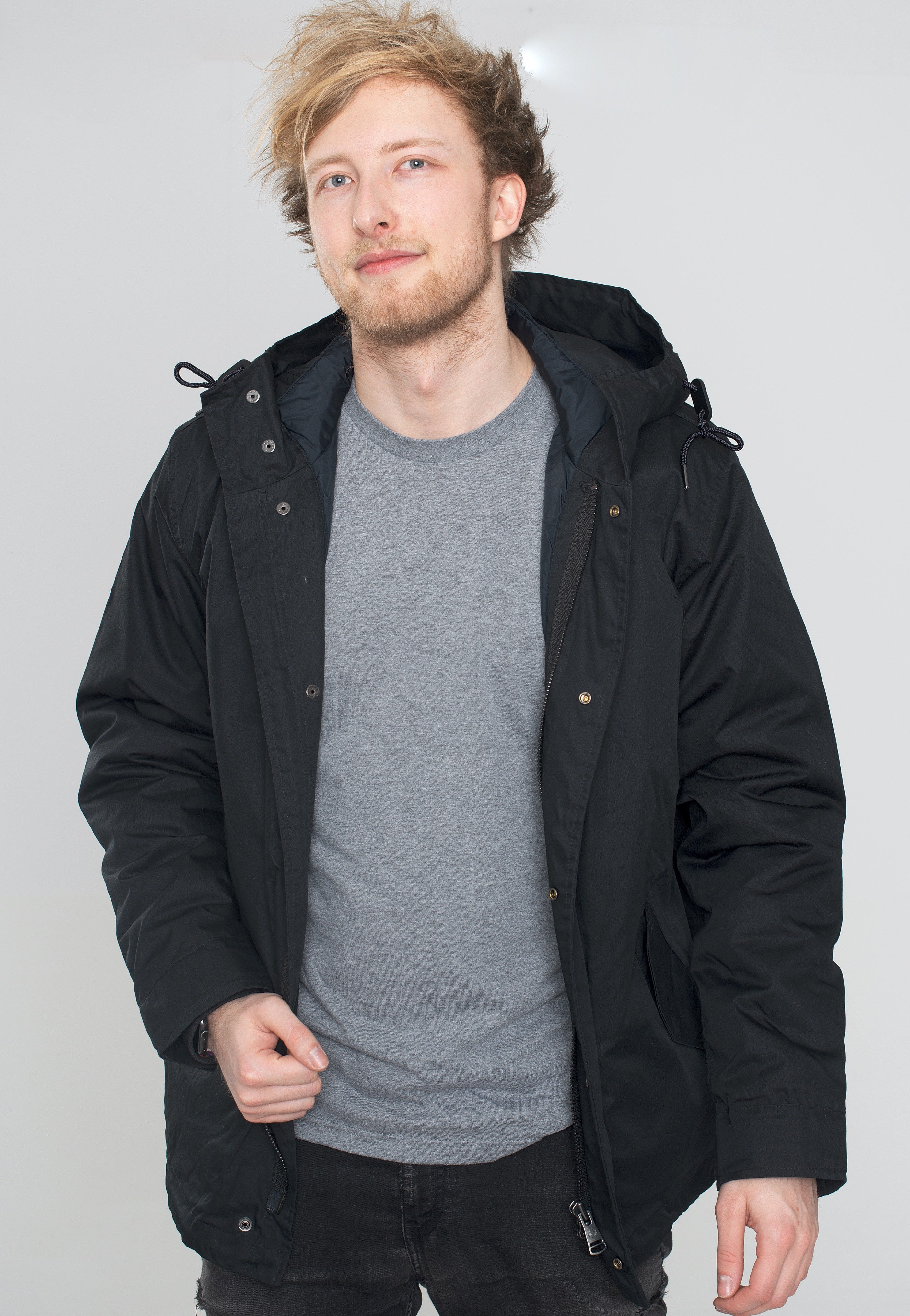 Fred Perry - Short Padded Black - Jacket | Men-Image