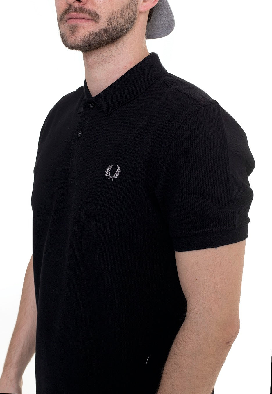 Fred Perry - Slim Fit Black/Chrome - Polo | Men-Image