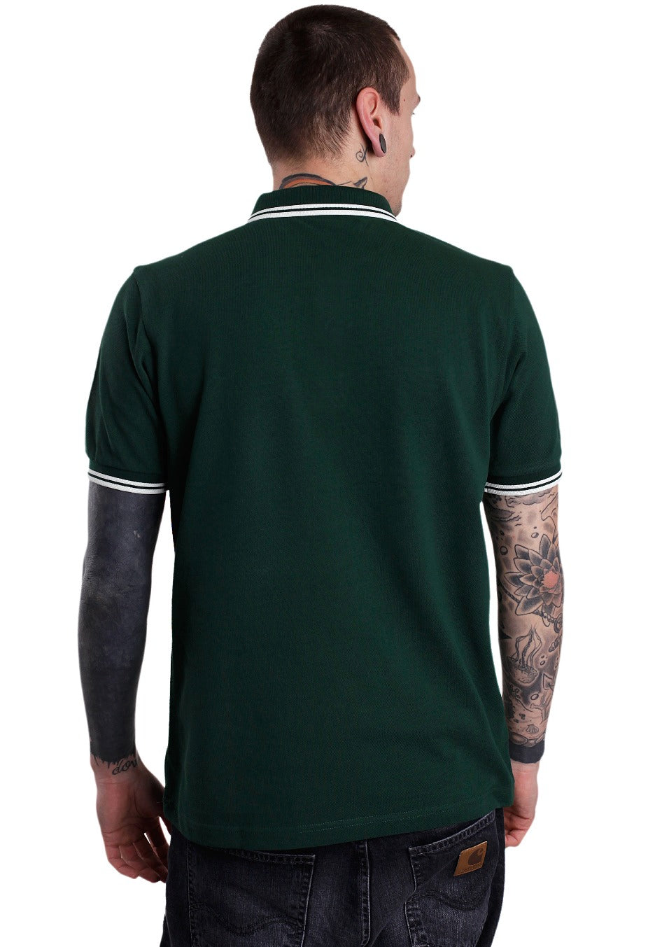 Fred Perry - Slim Fit Twin Tipped Ivy/Snow White - Polo | Men-Image