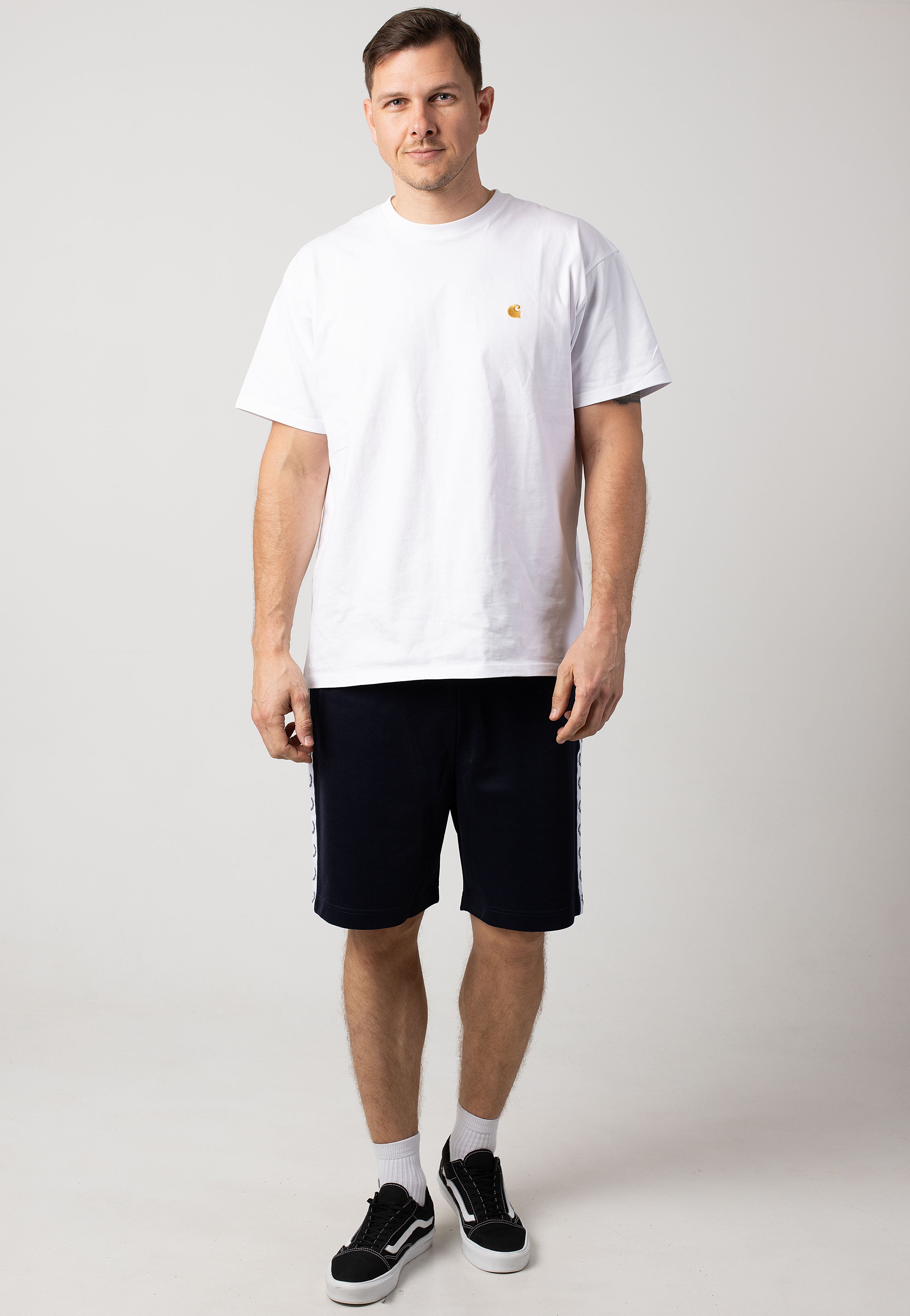 Fred Perry - Taped Tricot Carbon Blue - Shorts | Men-Image