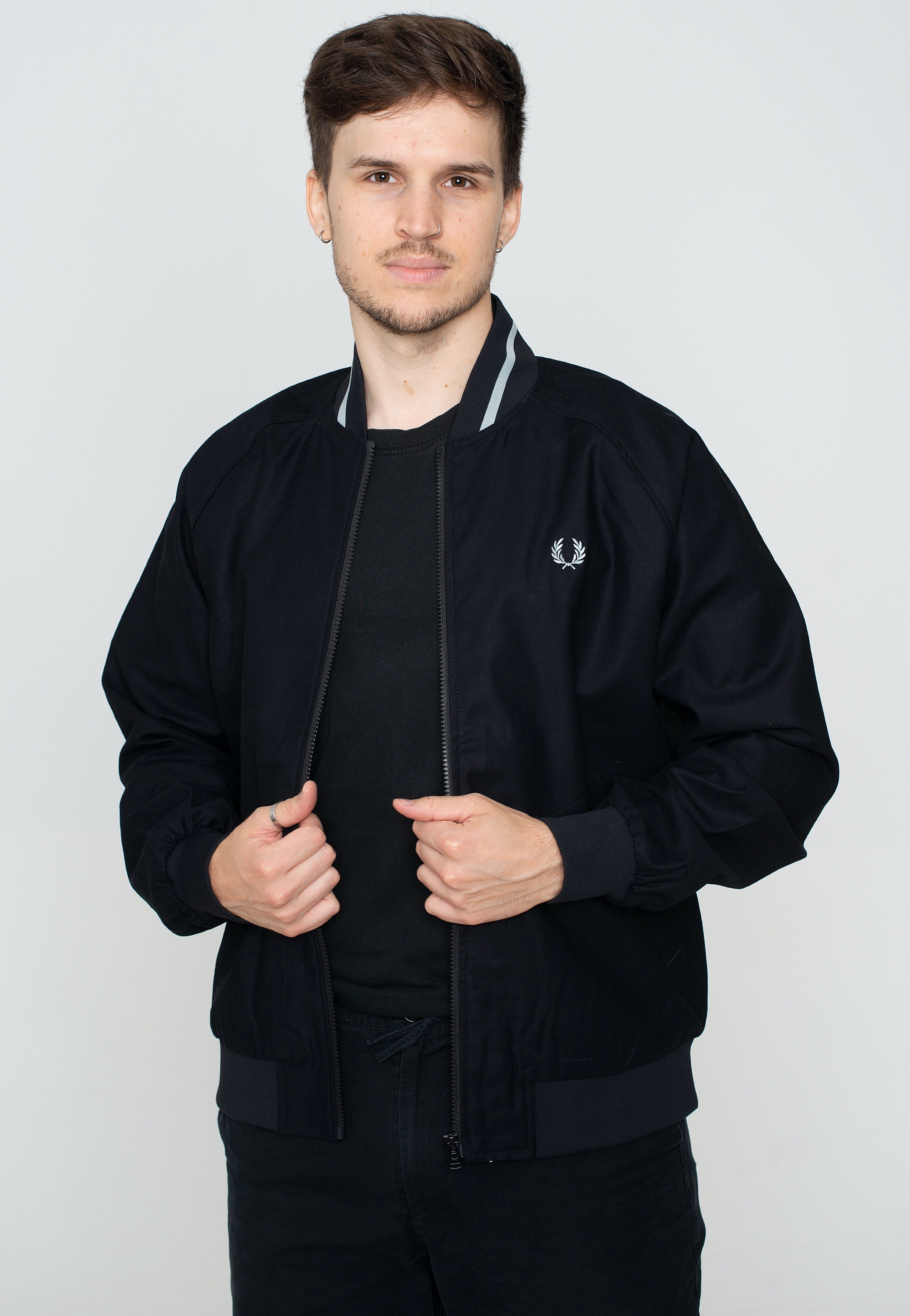 Fred Perry - Tennis Bomber Black - Jacket | Men-Image