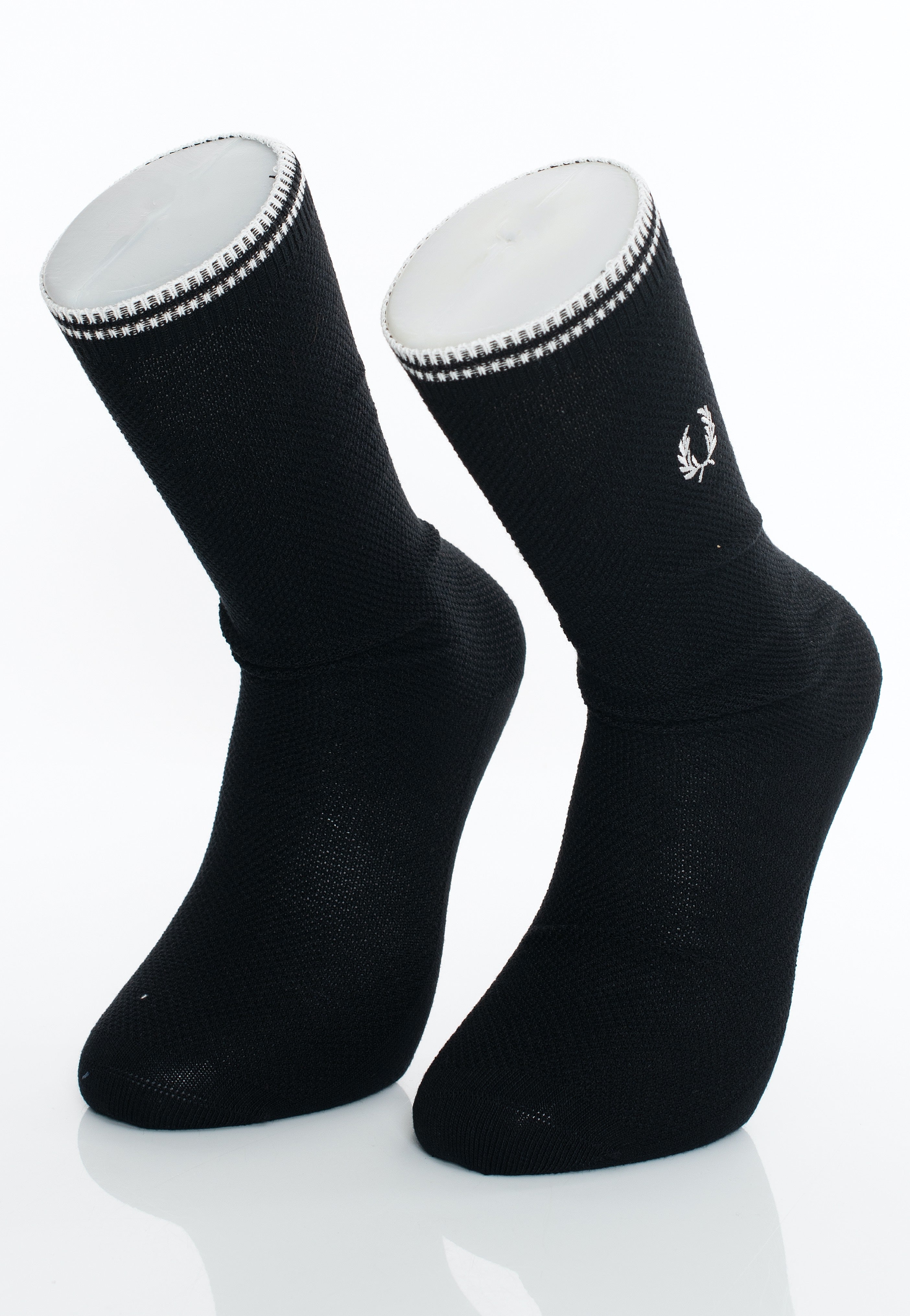 Fred Perry - Tipped Black/ Porcelain - Socks | Neutral-Image