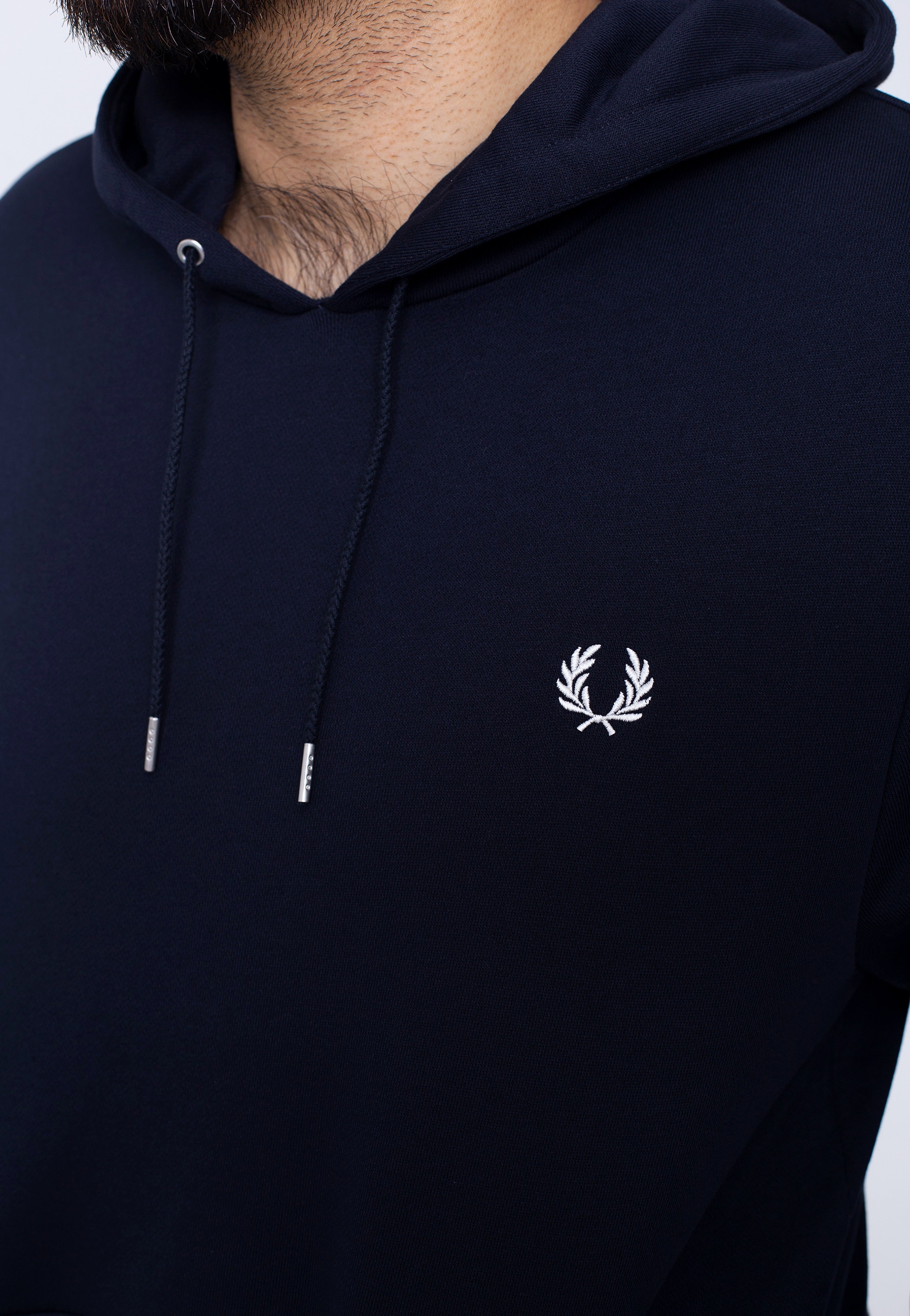 Fred Perry - Tipped Hooded Navy - Hoodie | Men-Image