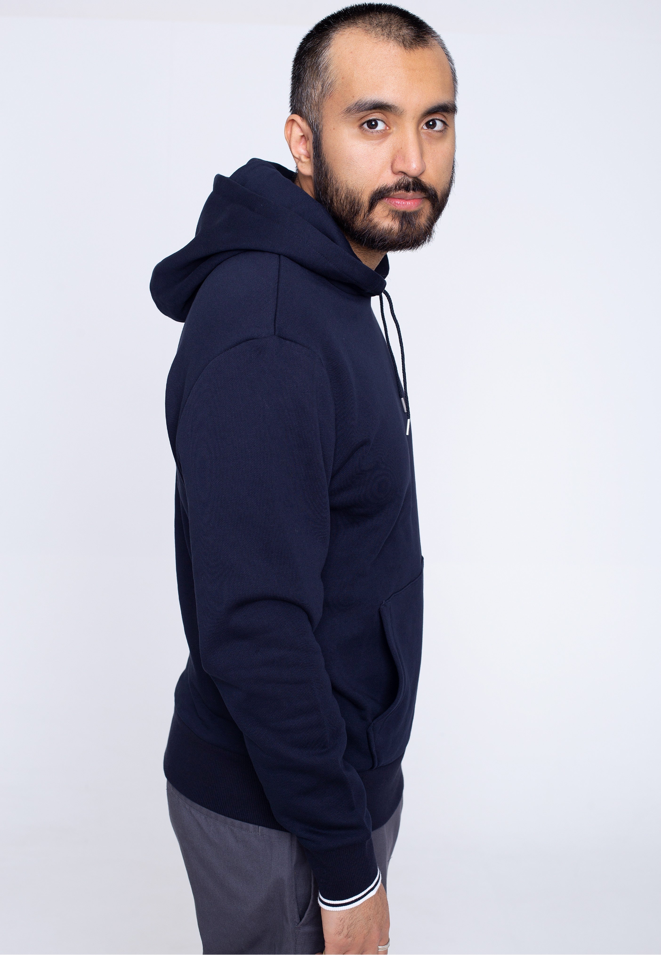 Fred Perry - Tipped Hooded Navy - Hoodie | Men-Image