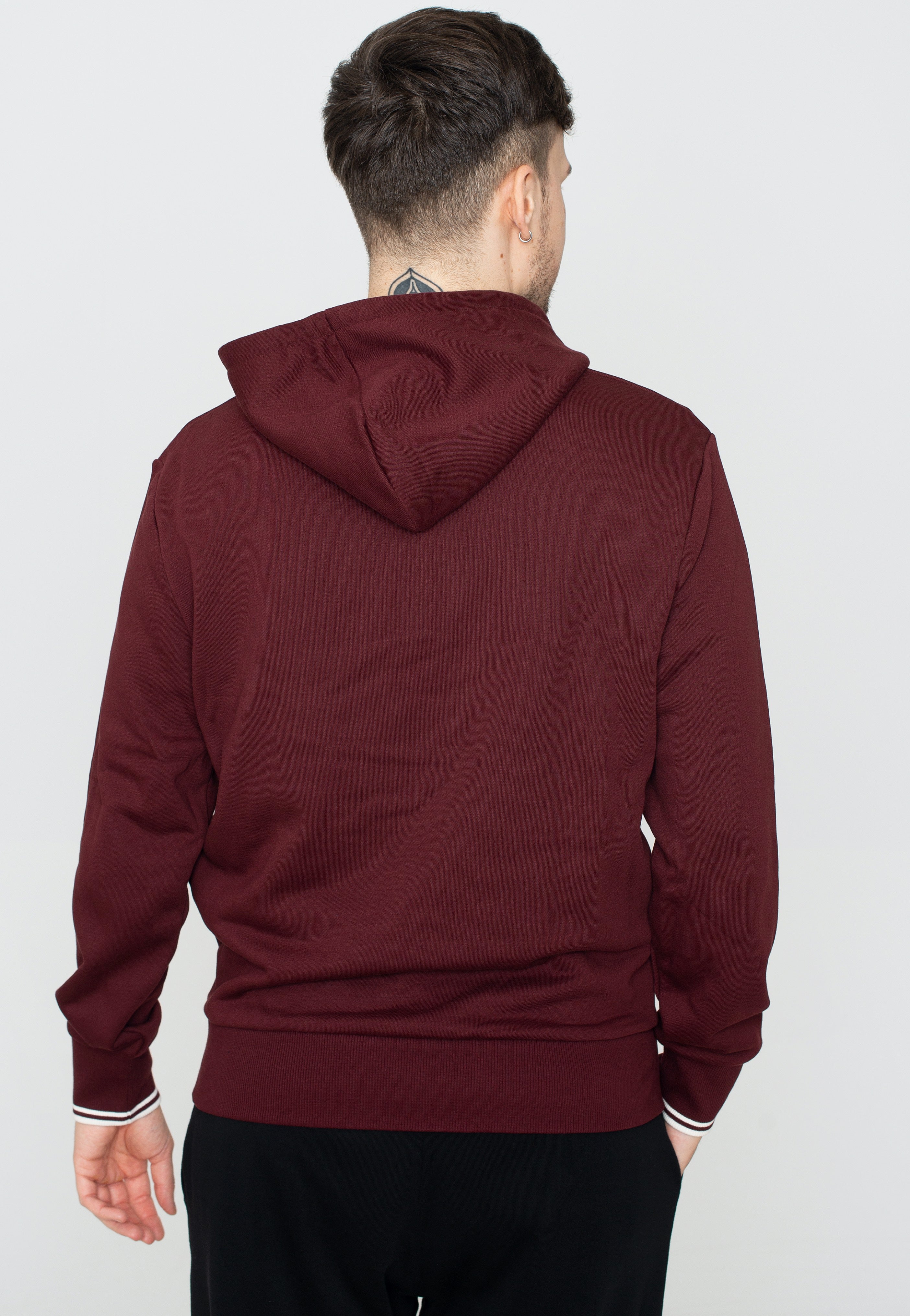 Fred Perry - Tipped Hooded Oxblood - Hoodie | Men-Image