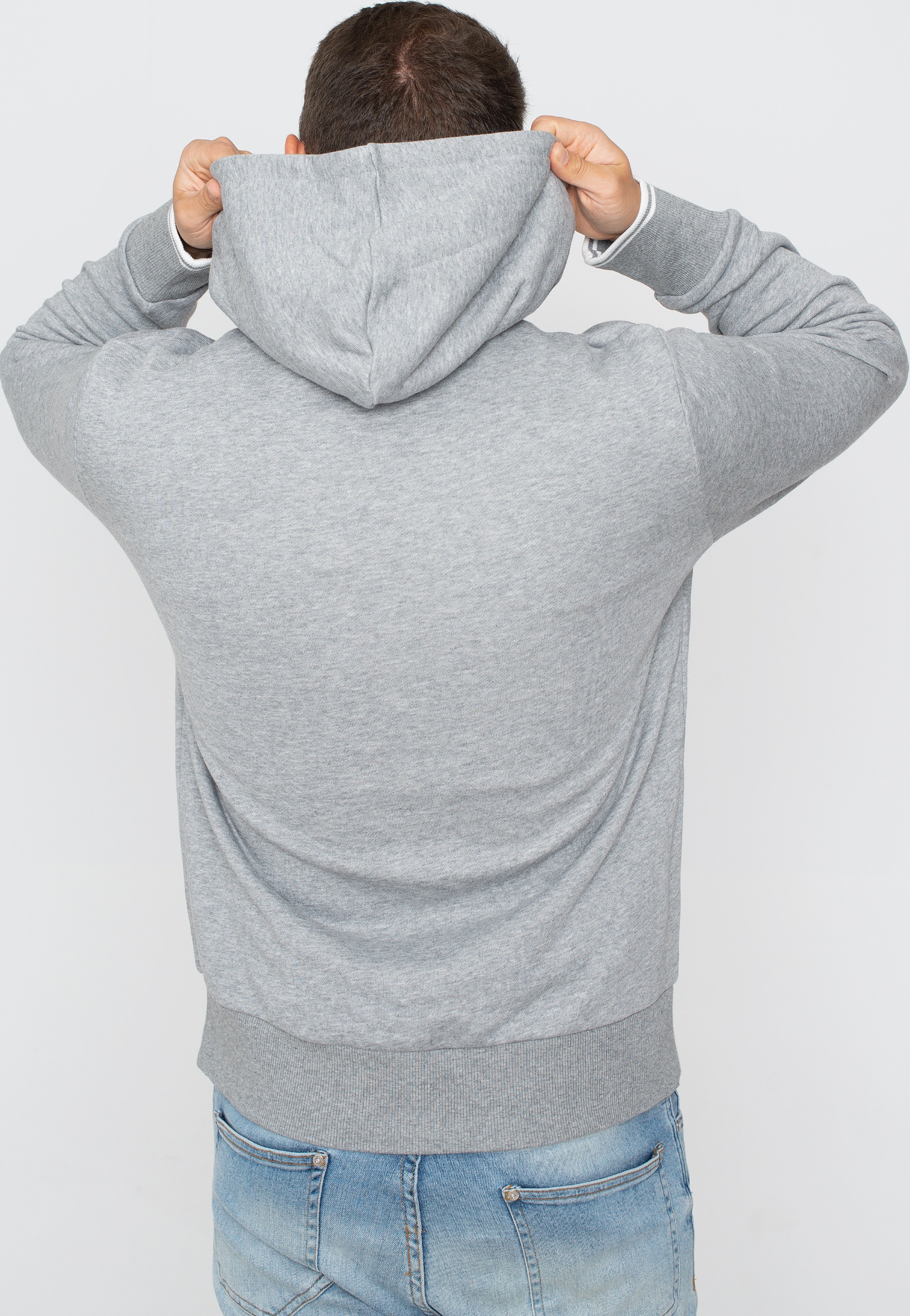 Fred Perry - Tipped Hooded Steel Marl - Hoodie | Men-Image