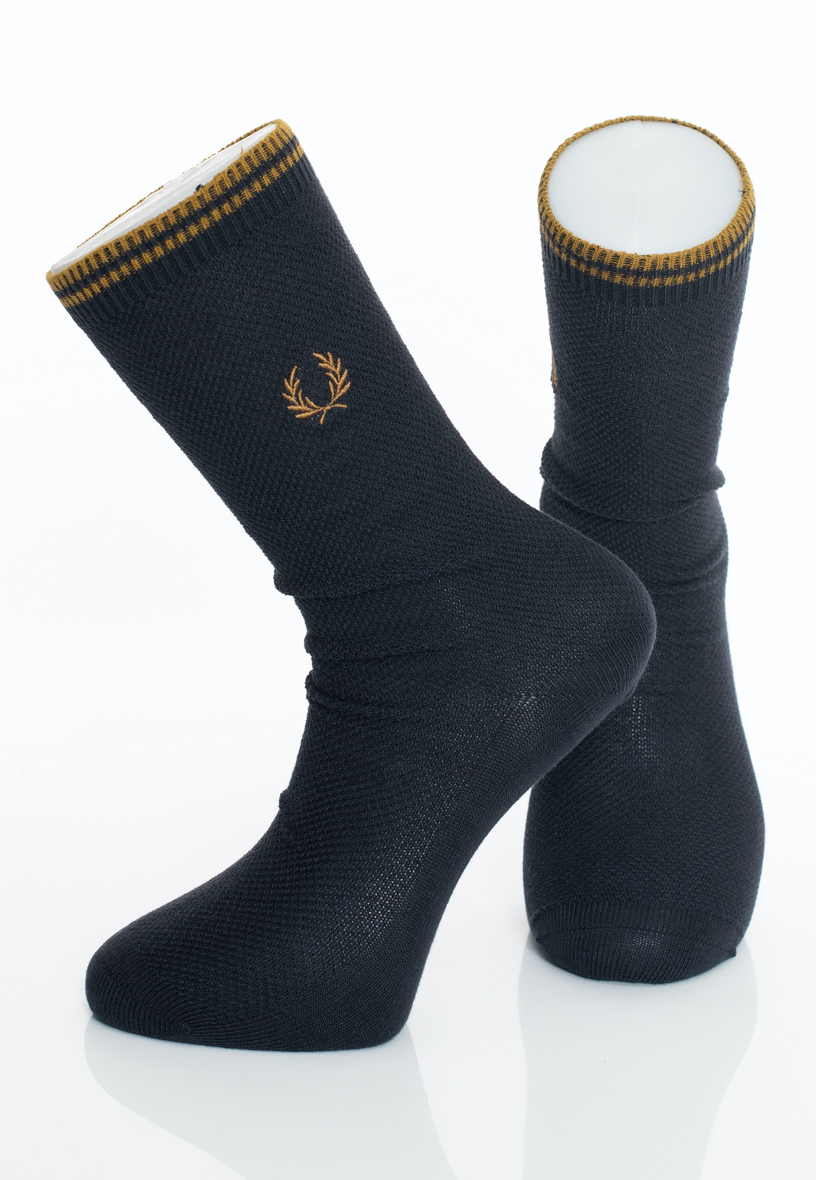 Fred Perry - Tipped Navy/Darkcaramel - Socks | Neutral-Image