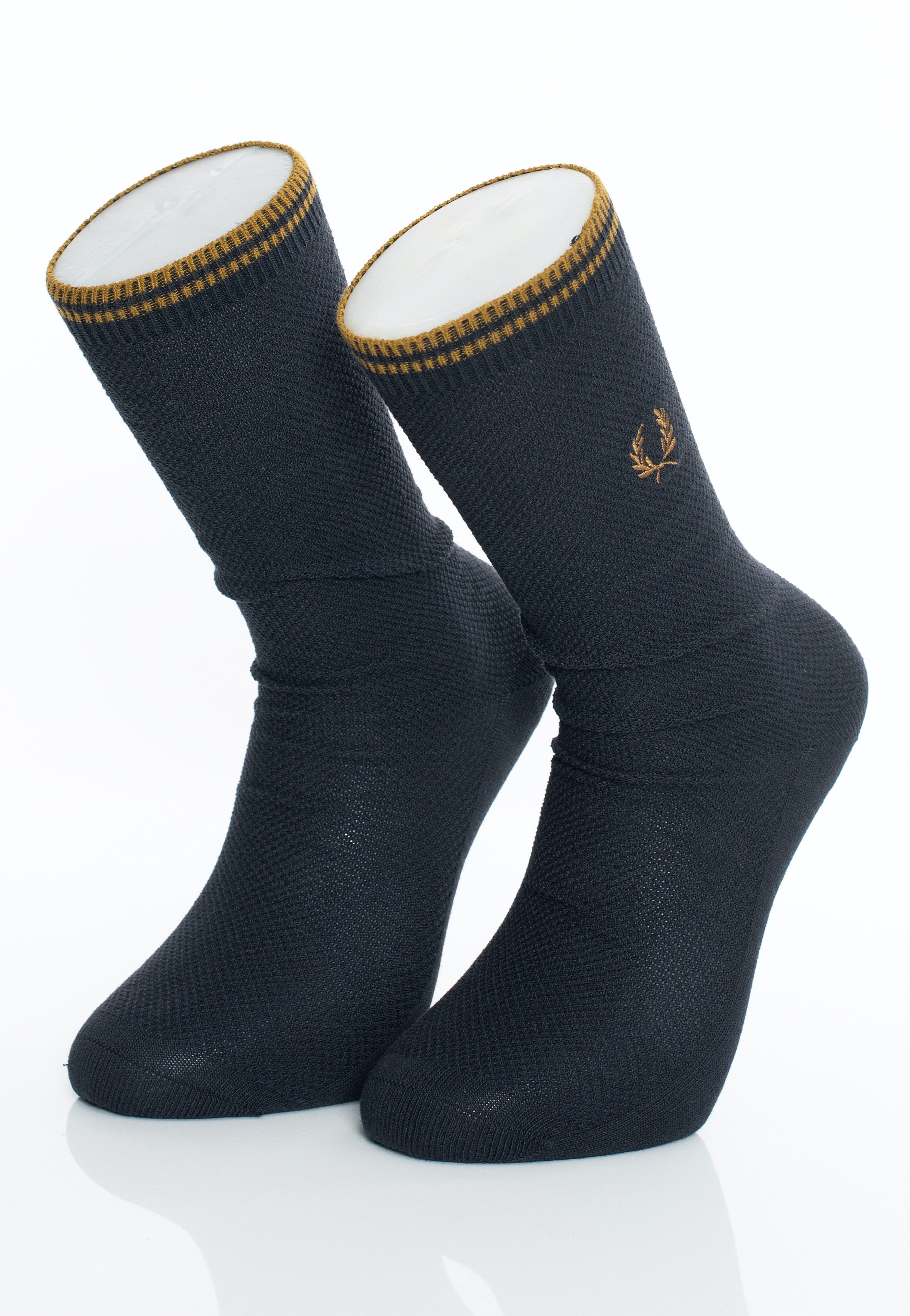 Fred Perry - Tipped Navy/Darkcaramel - Socks | Neutral-Image