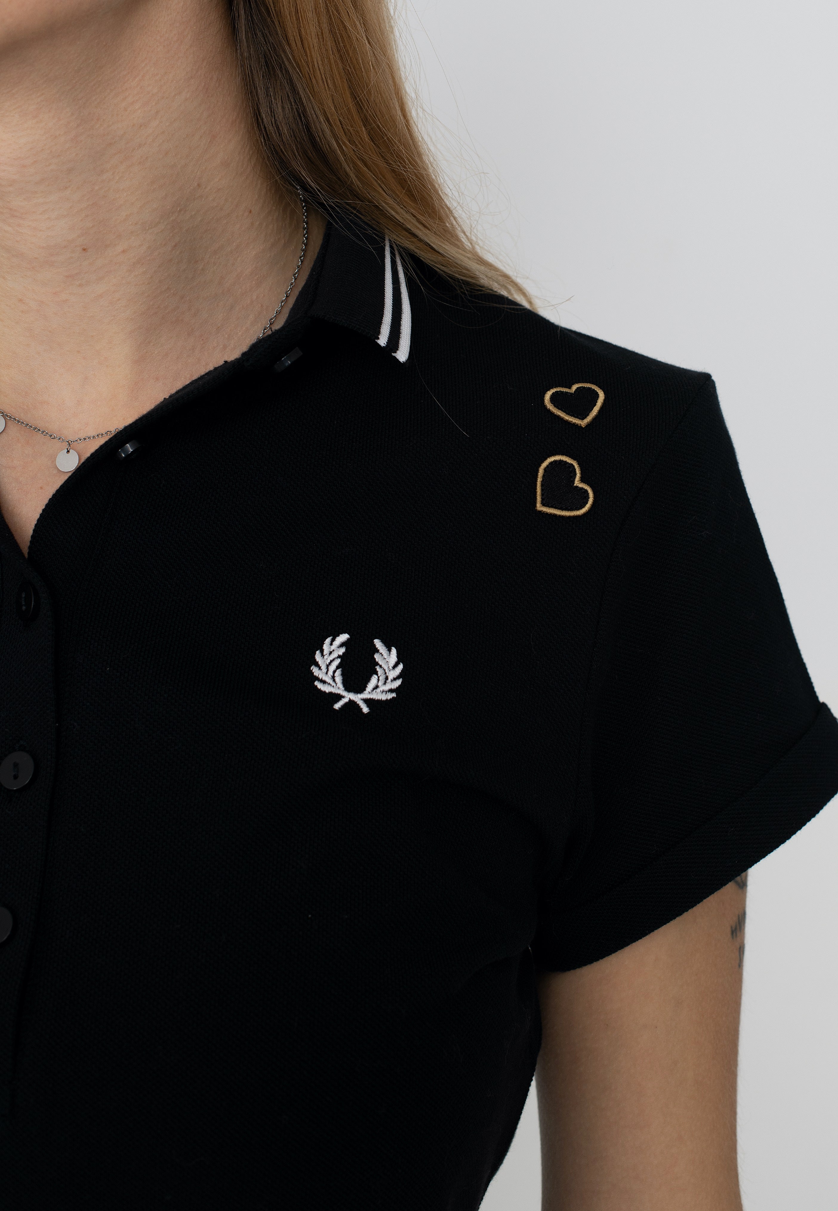 Fred Perry x Amy Winehouse - Tipped Pique Black - Dress | Women-Image