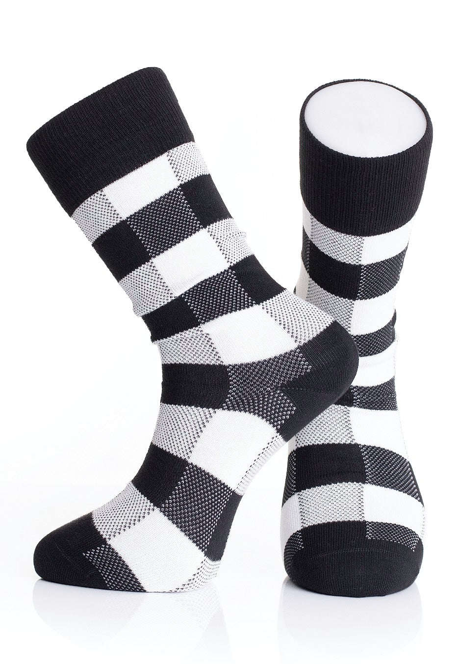 Fred Perry - Tonal Check Black - Socks | Neutral-Image