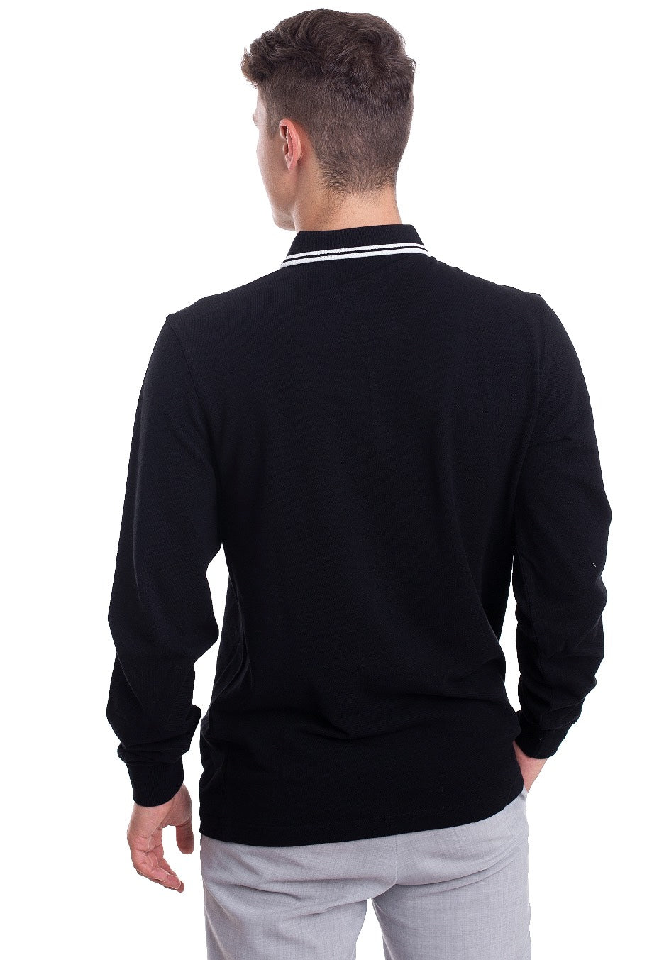 Fred Perry - Twin Tipped Black - Longsleeve | Men-Image