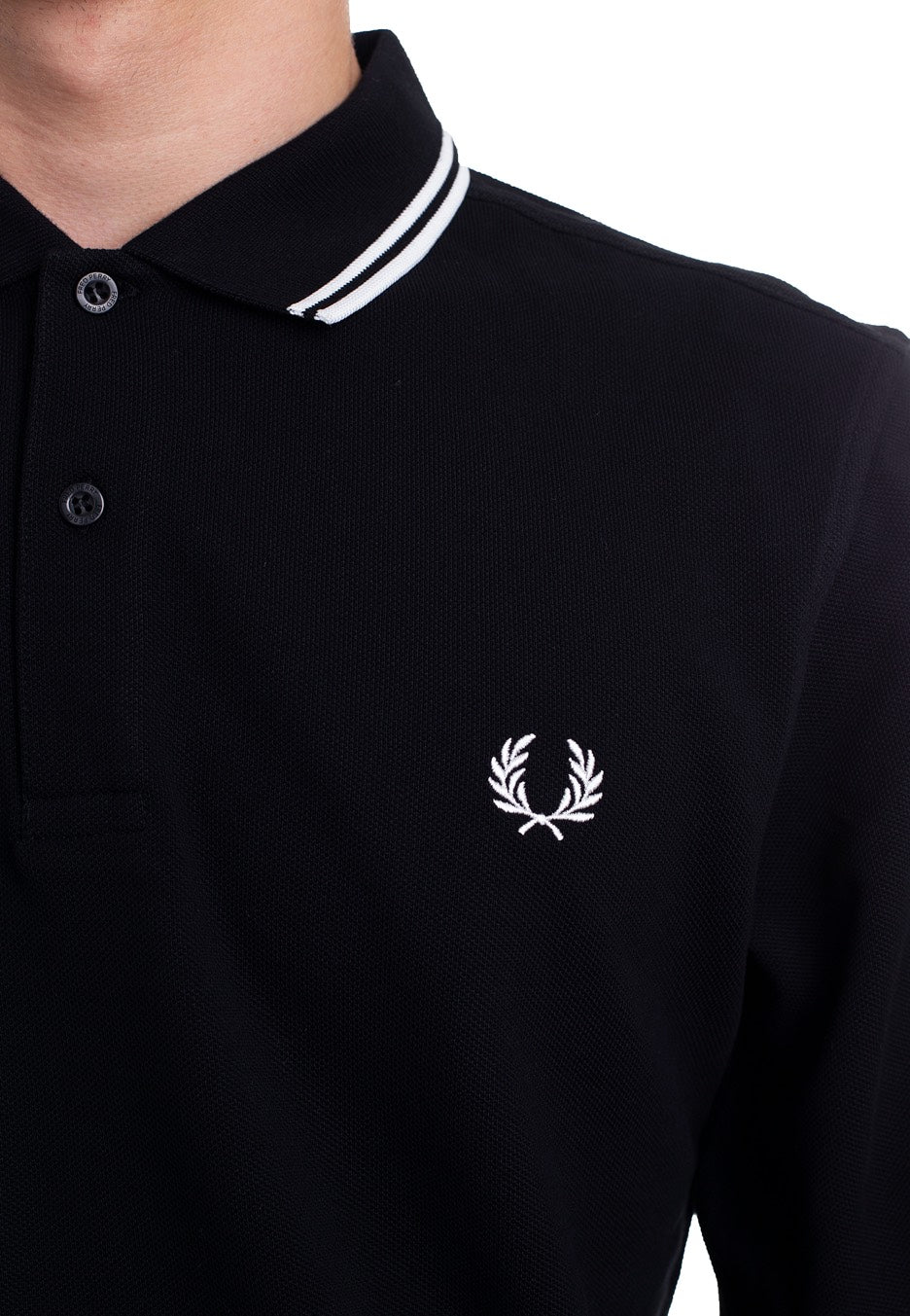 Fred Perry - Twin Tipped Black - Longsleeve | Men-Image