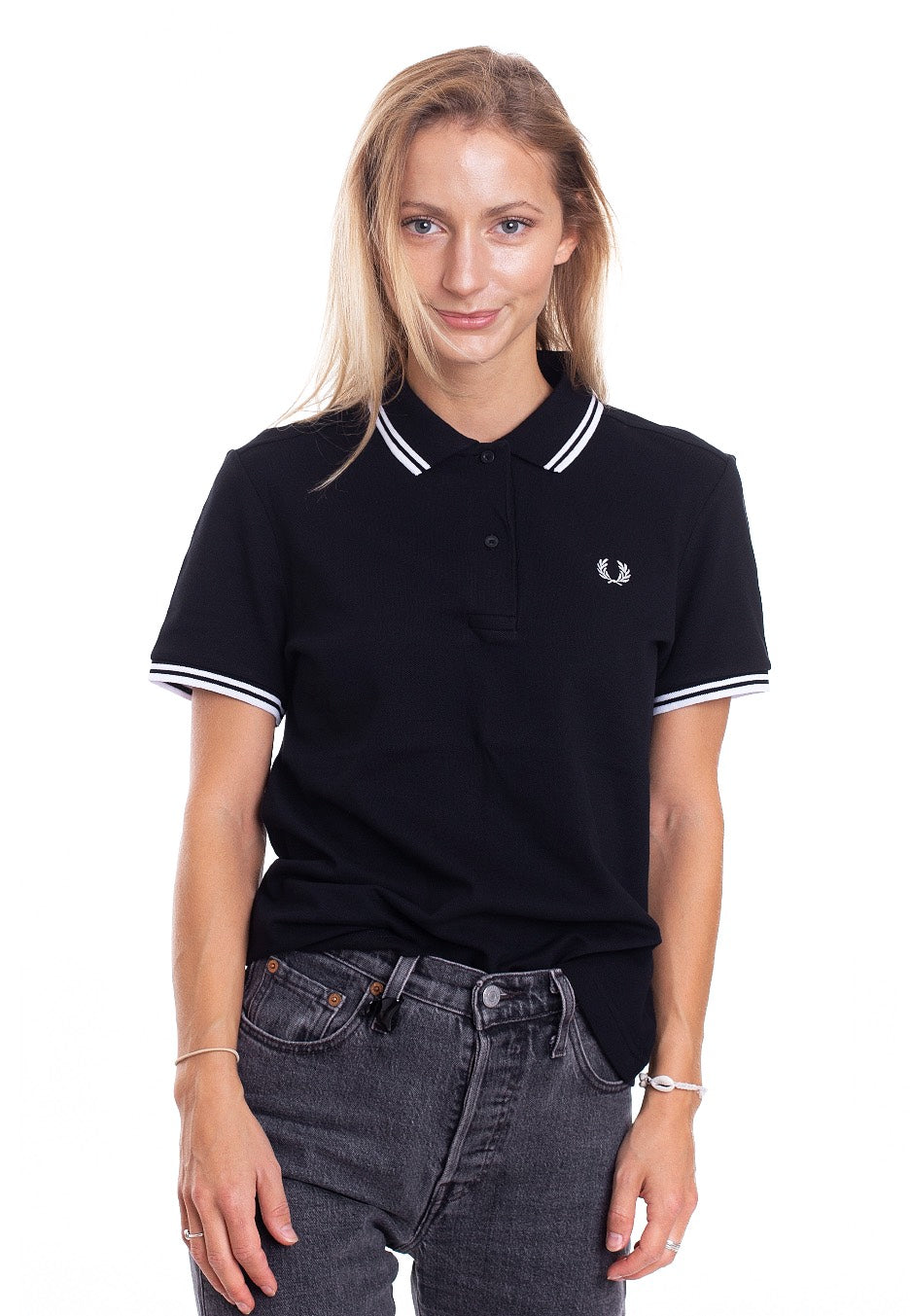 Fred Perry - Twin Tipped Black - Polo | Women-Image