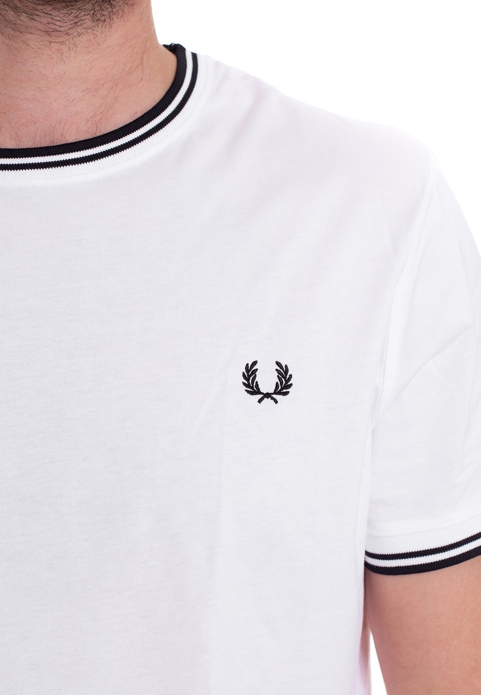 Fred Perry - Twin Tipped White - T-Shirt | Men-Image