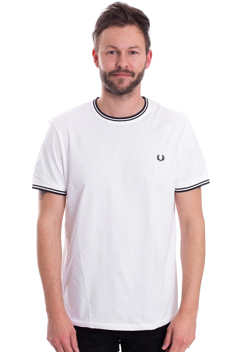 Fred Perry - Twin Tipped White - T-Shirt | Men-Image