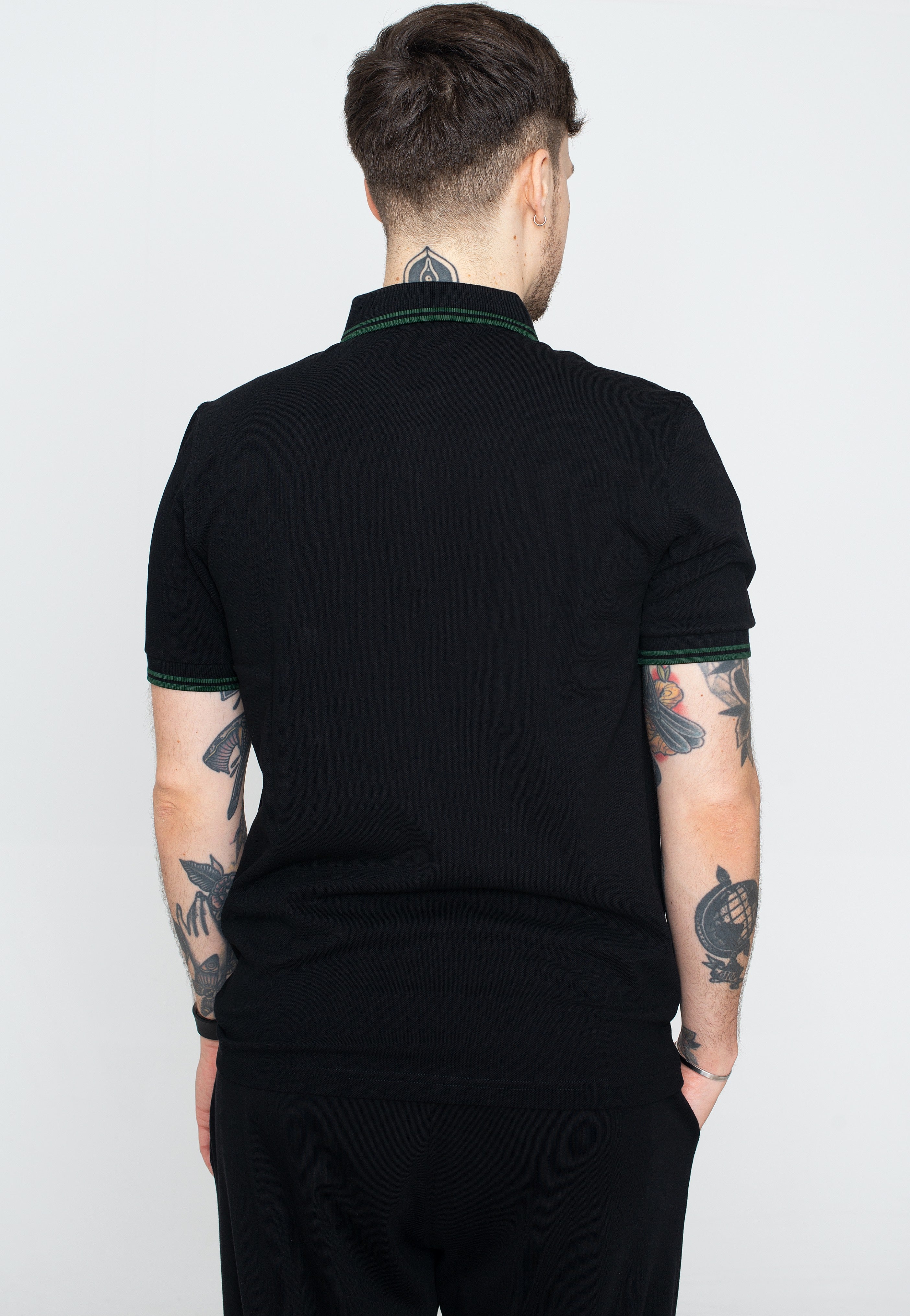 Fred Perry - Twin Tipped Black/Ivy - Polo | Men-Image