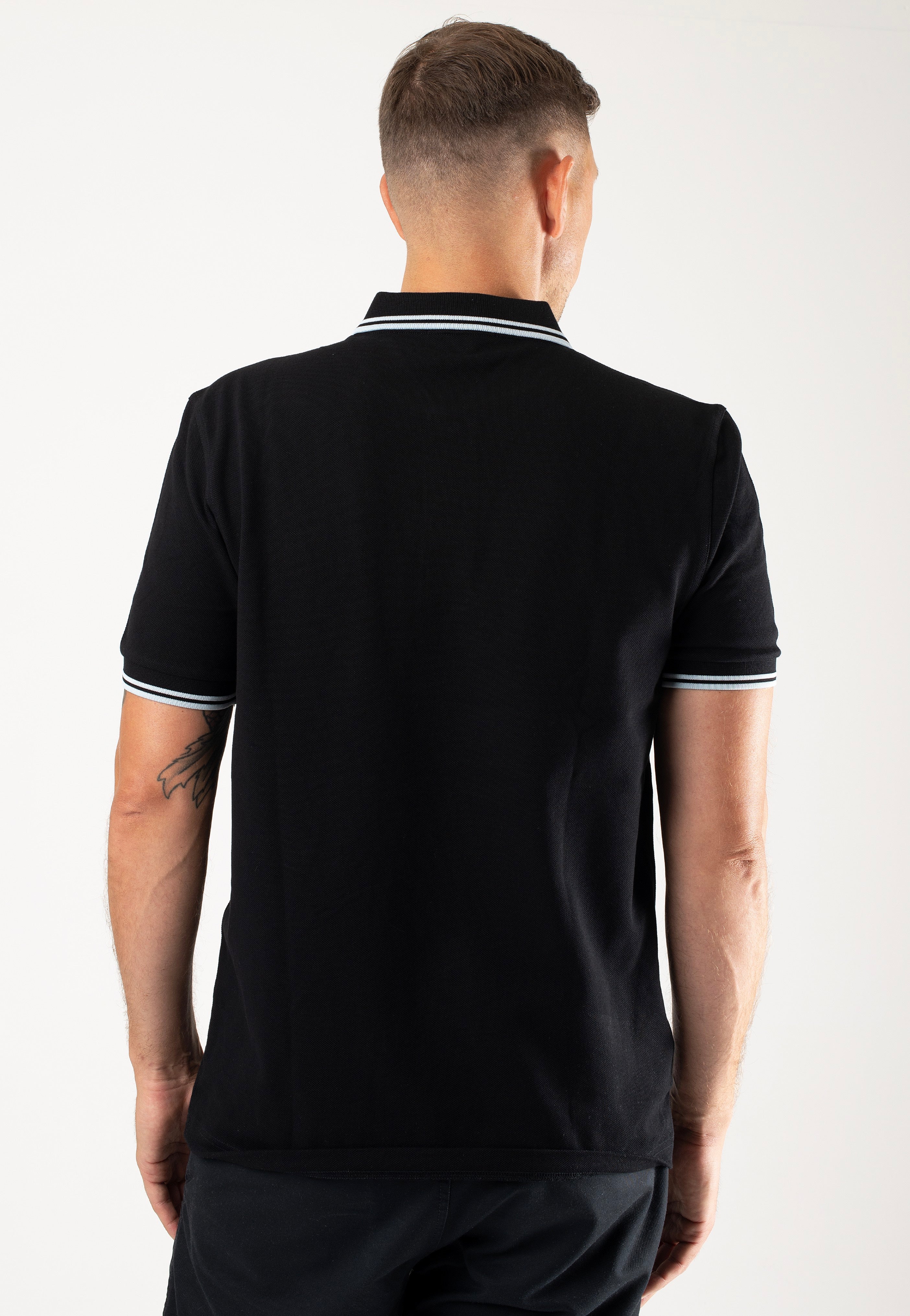 Fred Perry - Twin Tipped Black/Light Ice - Polo | Men-Image