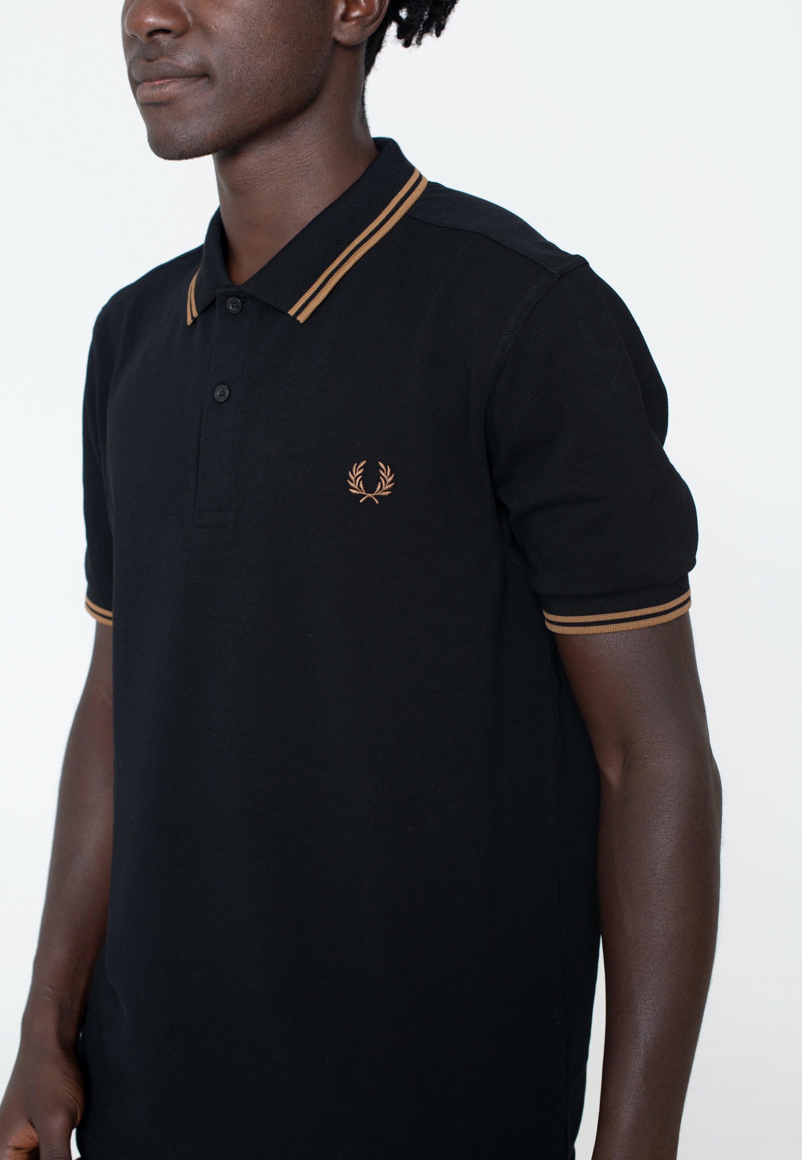 Fred Perry - Twin Tipped Black/Shadedston - Polo | Men-Image