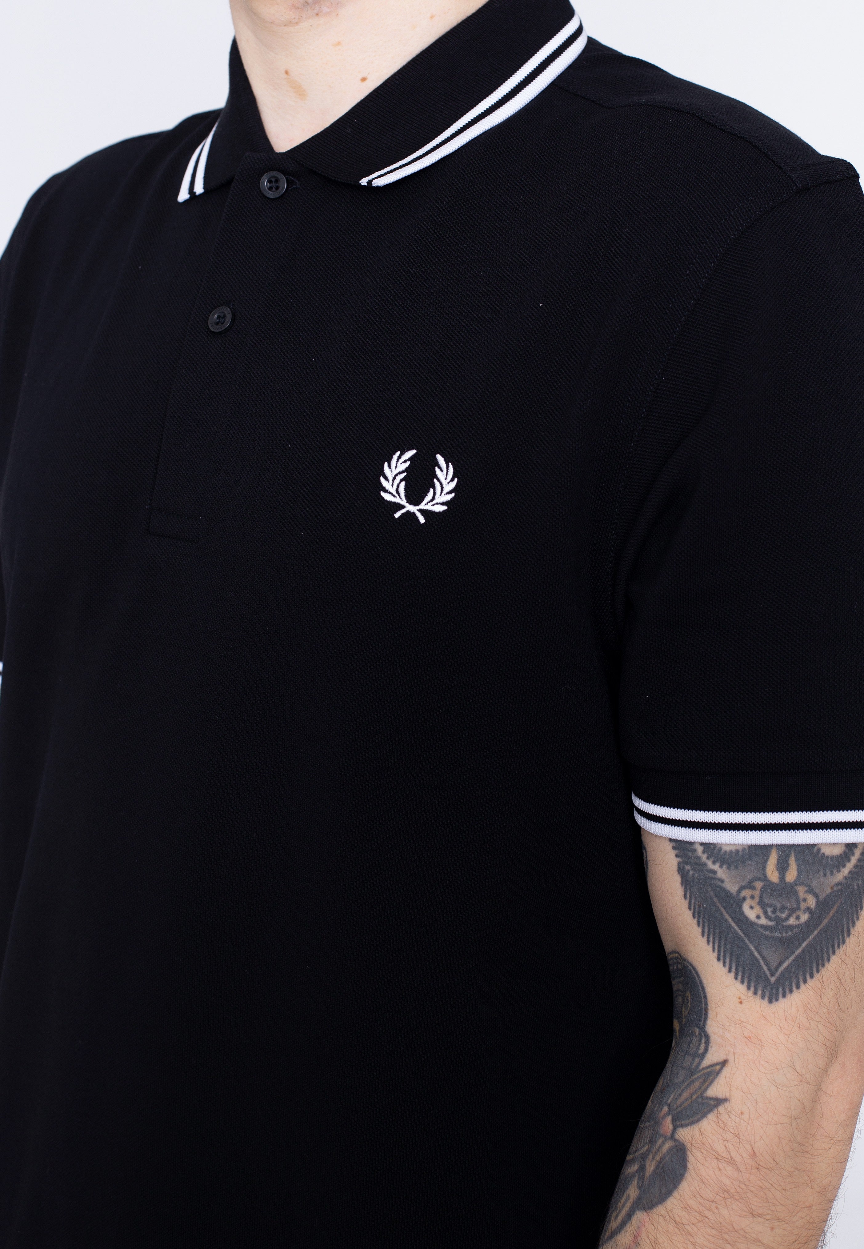 Fred Perry - Twin Tipped Fred Perry Black - Polo | Men-Image