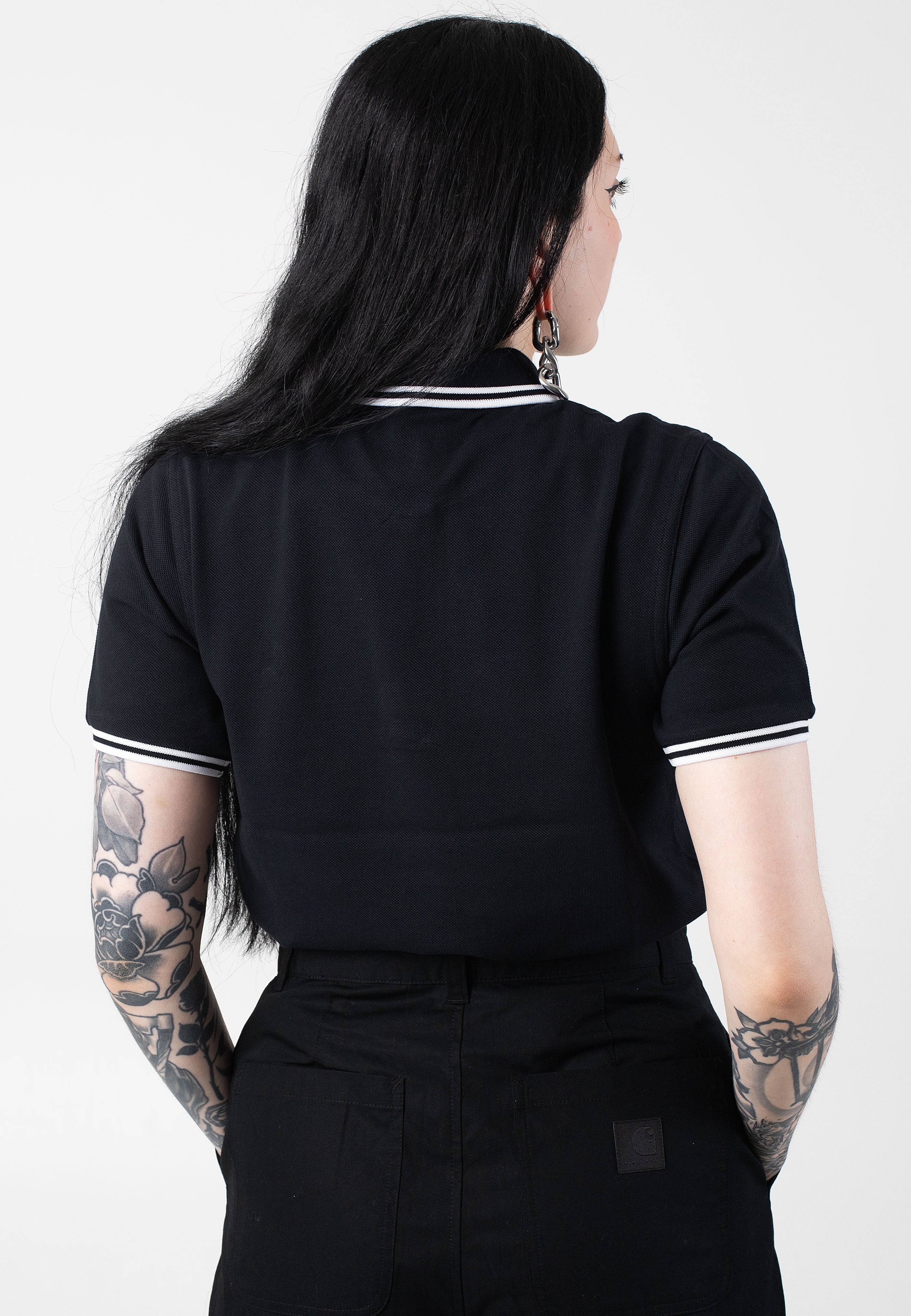 Fred Perry - Twin Tipped Navy/White - Polo | Women-Image